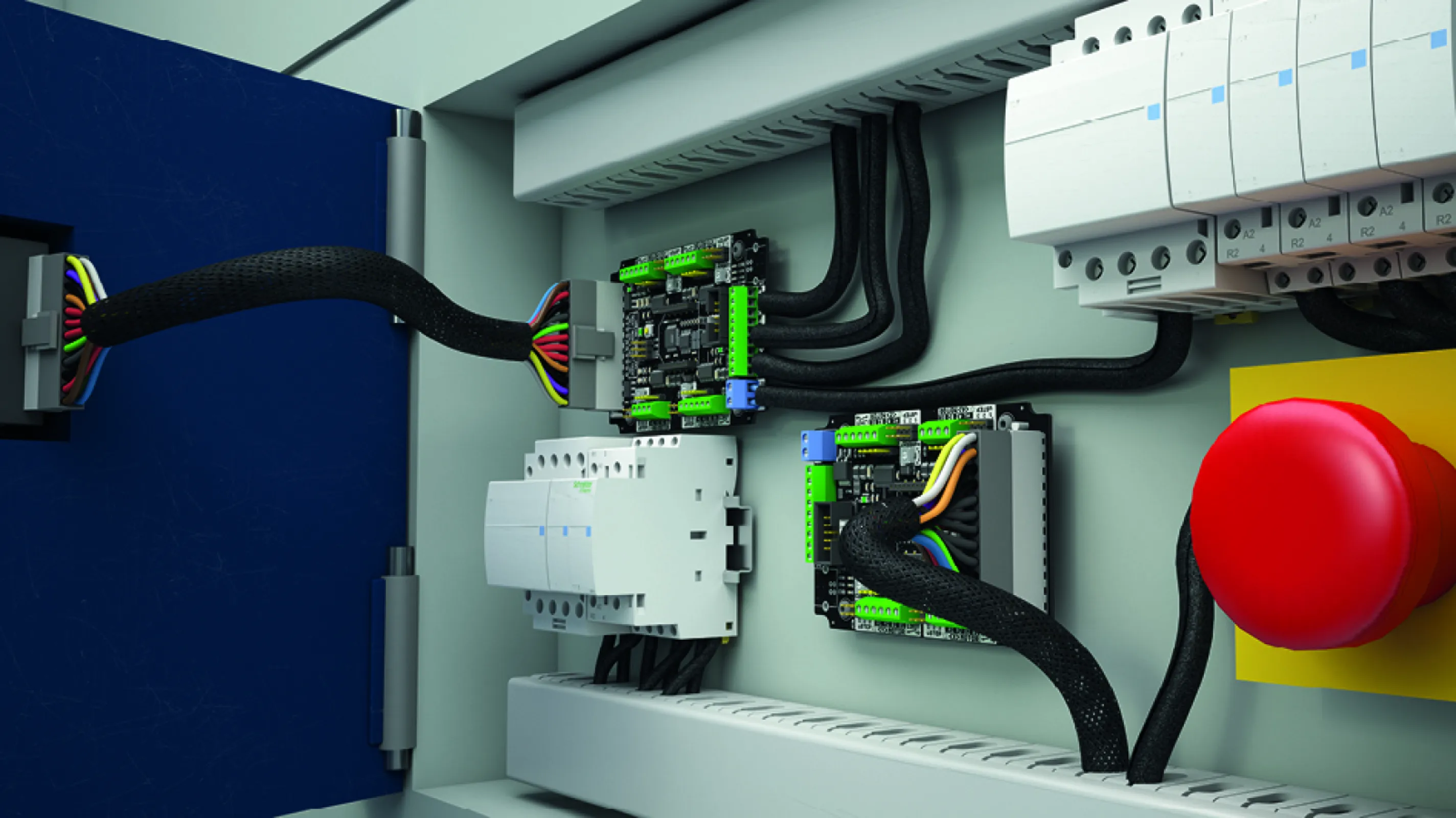 Cable protection for control-/monitoring systems