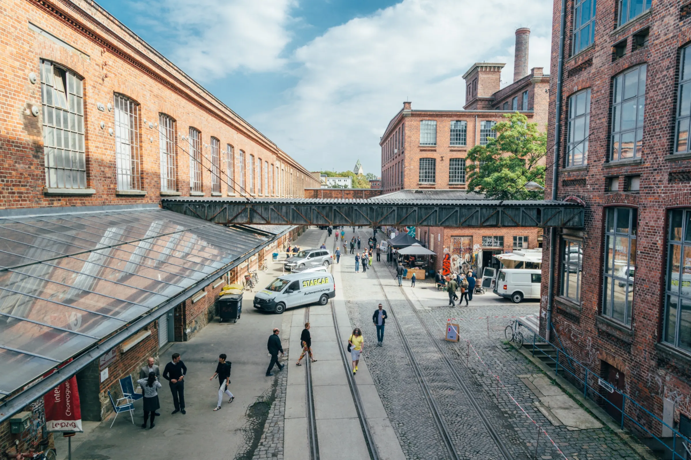 Leipzig is open-minded and irresistible to business people, scientists and artists over the centuries - here at Leipzig Spinnerei Art Centre © Philipp Kirschner
