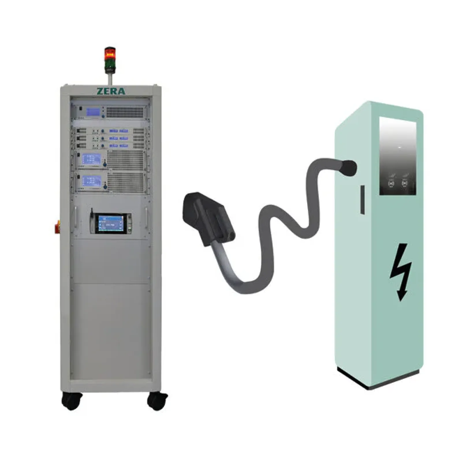 Source and verification system for DC charging stations