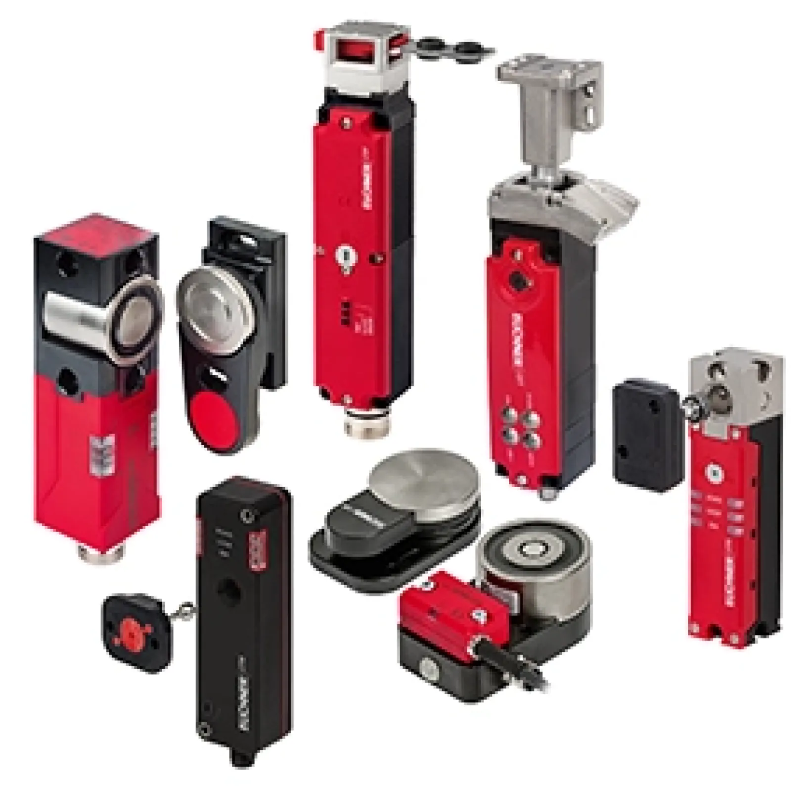 Transponder-coded safety switches with guard locking