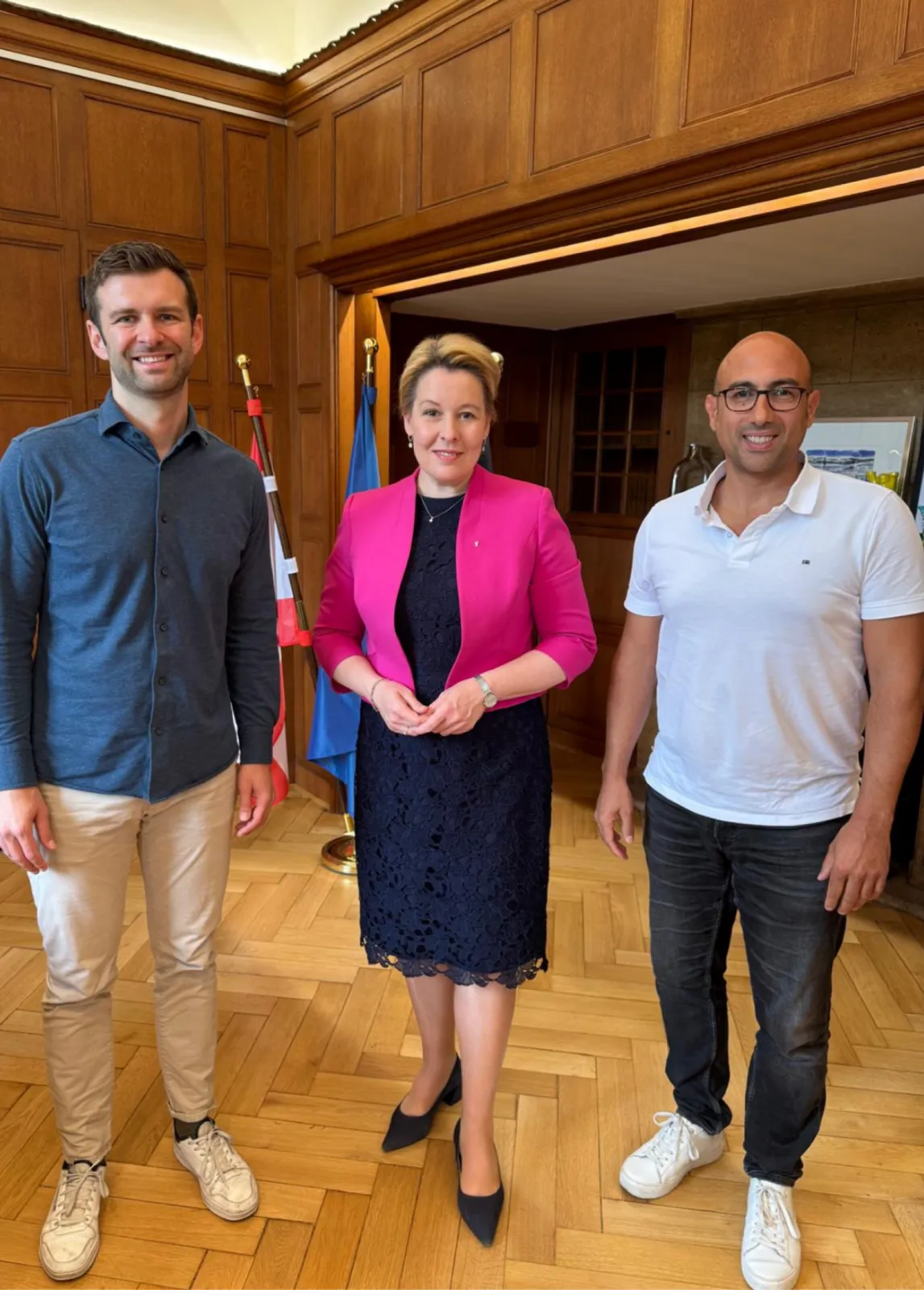 With Franziska Giffey, Berlin State Senator for Economy, Energy and Enterprises