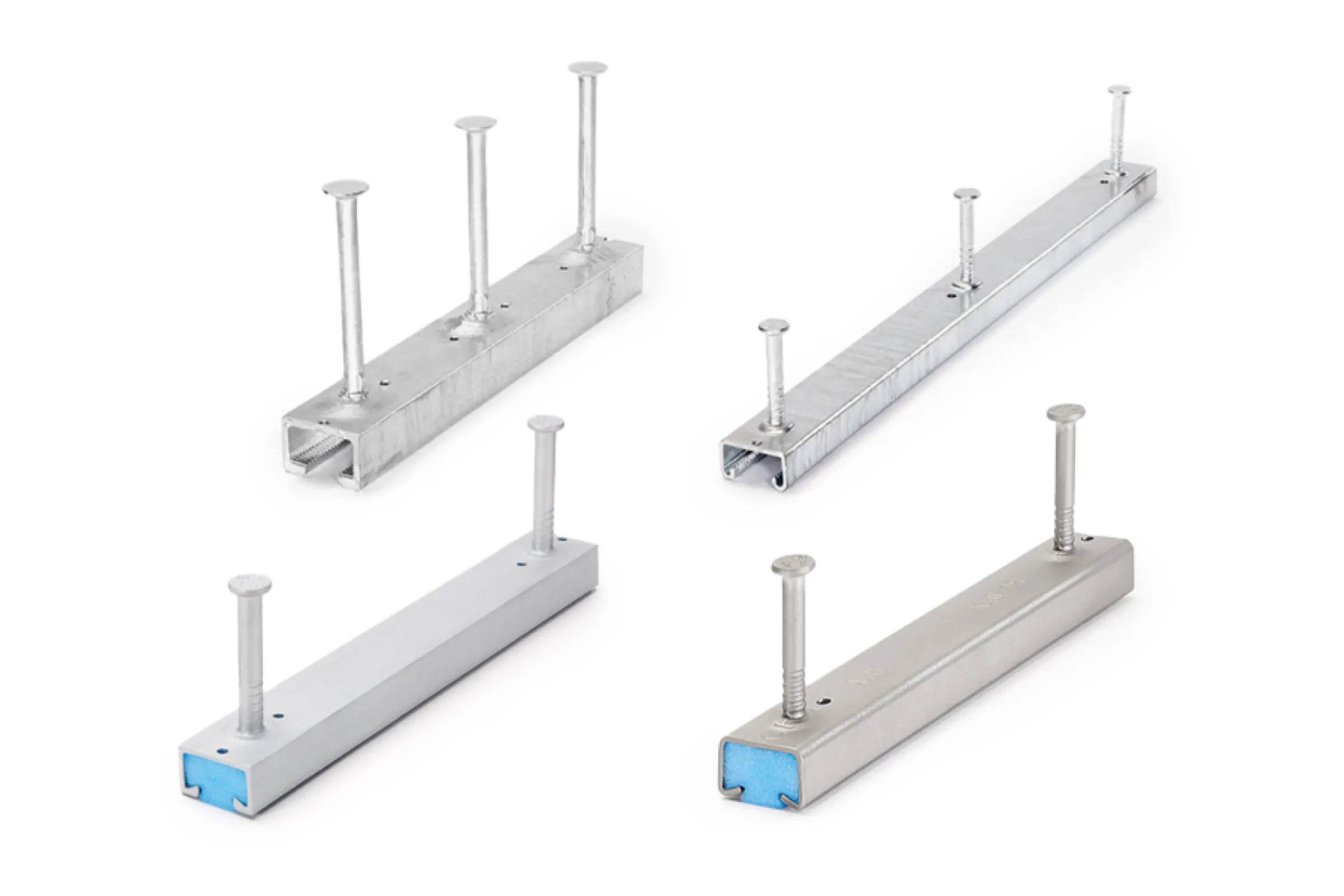 PohlCon anchor channels JTA are available in various designs. In combination with the accessories, anchor channels are used in a large number of projects in prefabricated construction, elevator or tunnel construction and for attaching curtain wall to crane runways and railings.