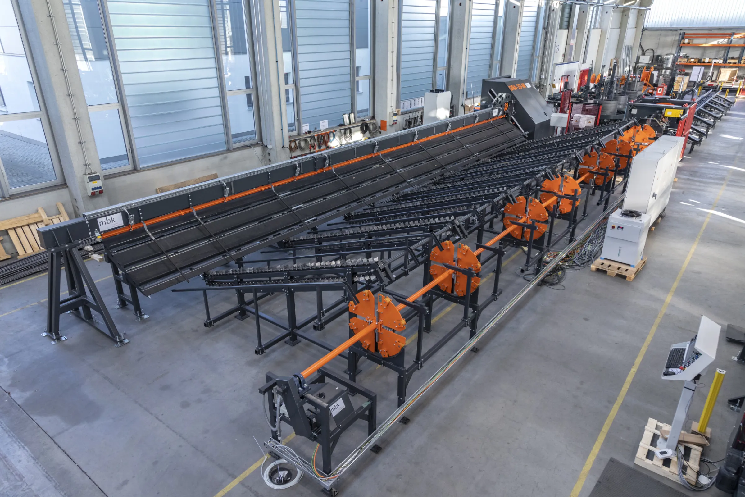 cage welding machine VSM-053-V with straightening and cutting machine DRA-20-M