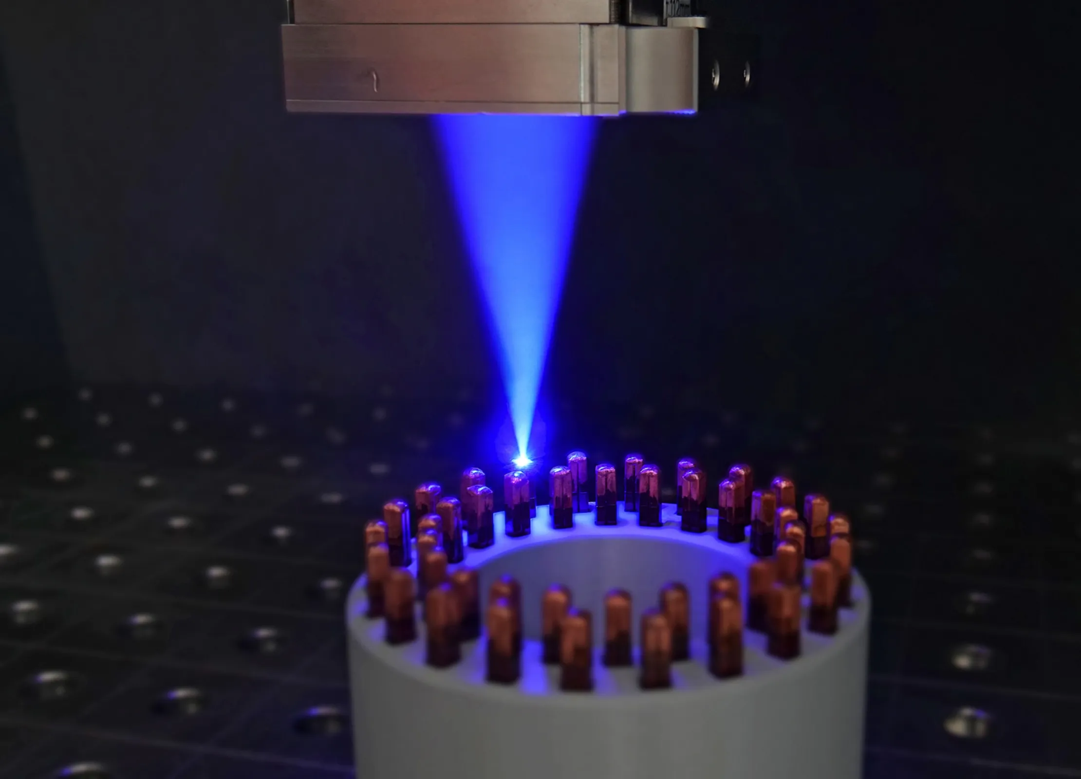 Laser Welding of Copper Pins with Blue Diode Lasers