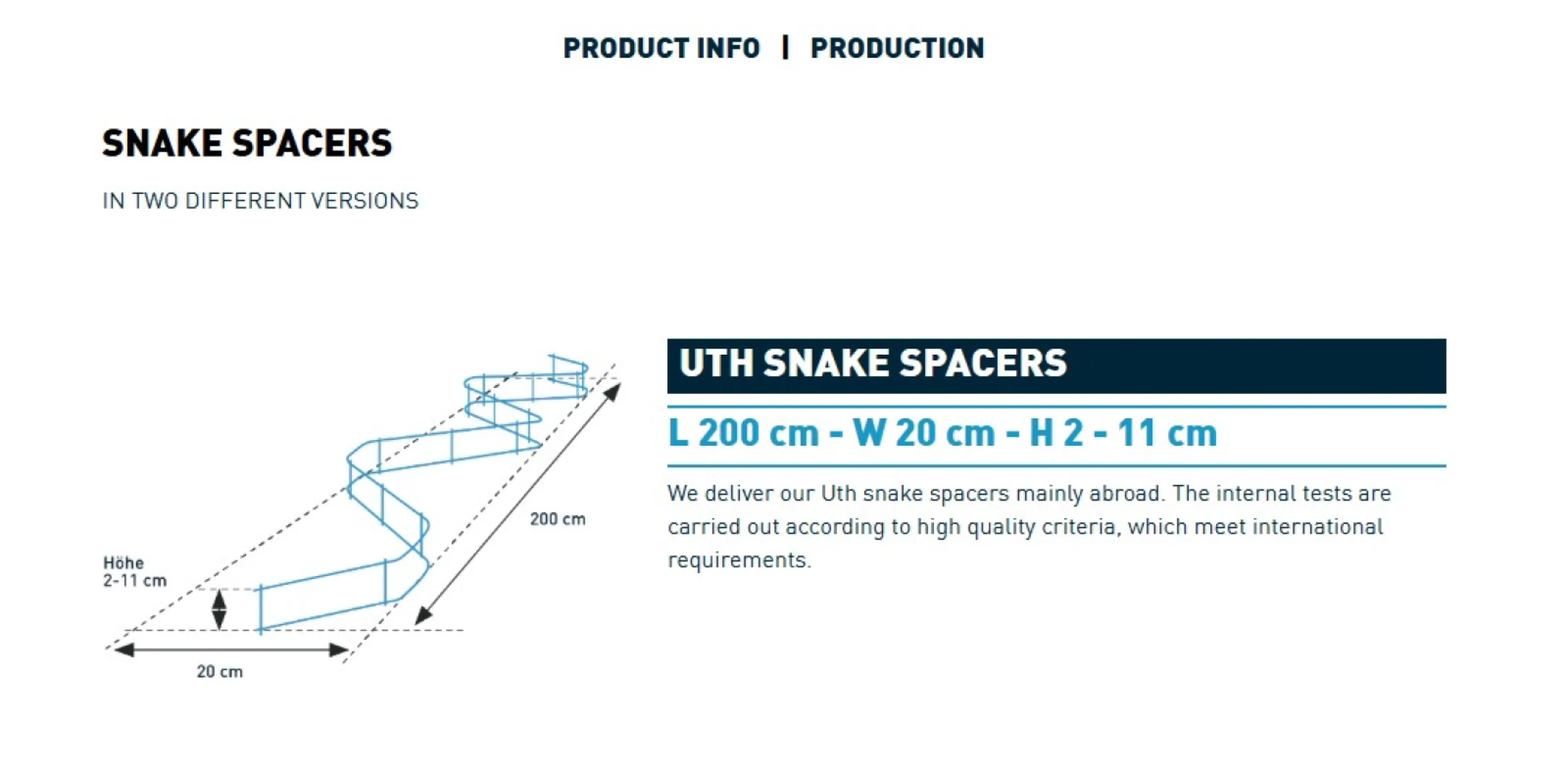 UTH SNAKE SPACERS
