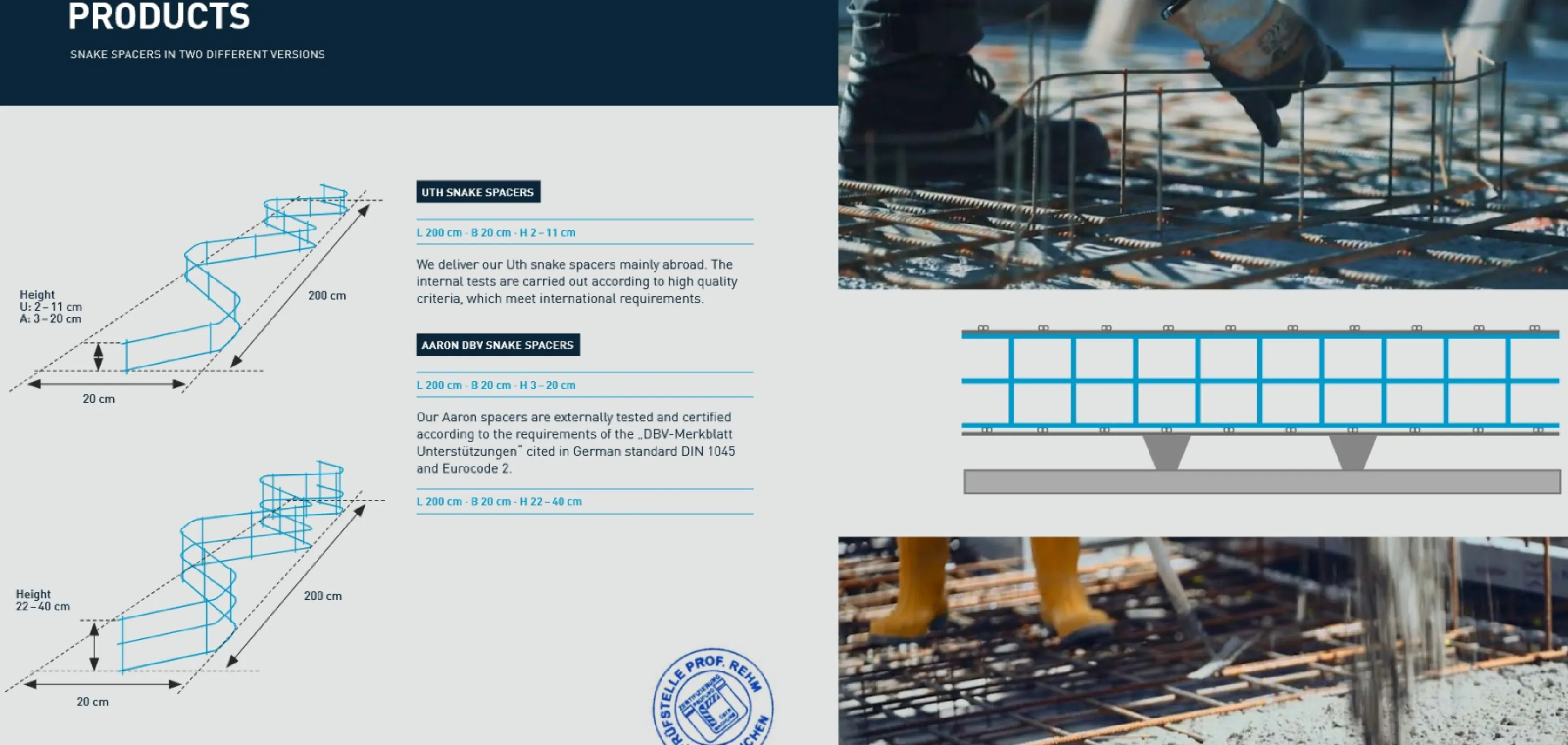 SNAKE SPACERS IN TWO DIFFERENT VERSIONS