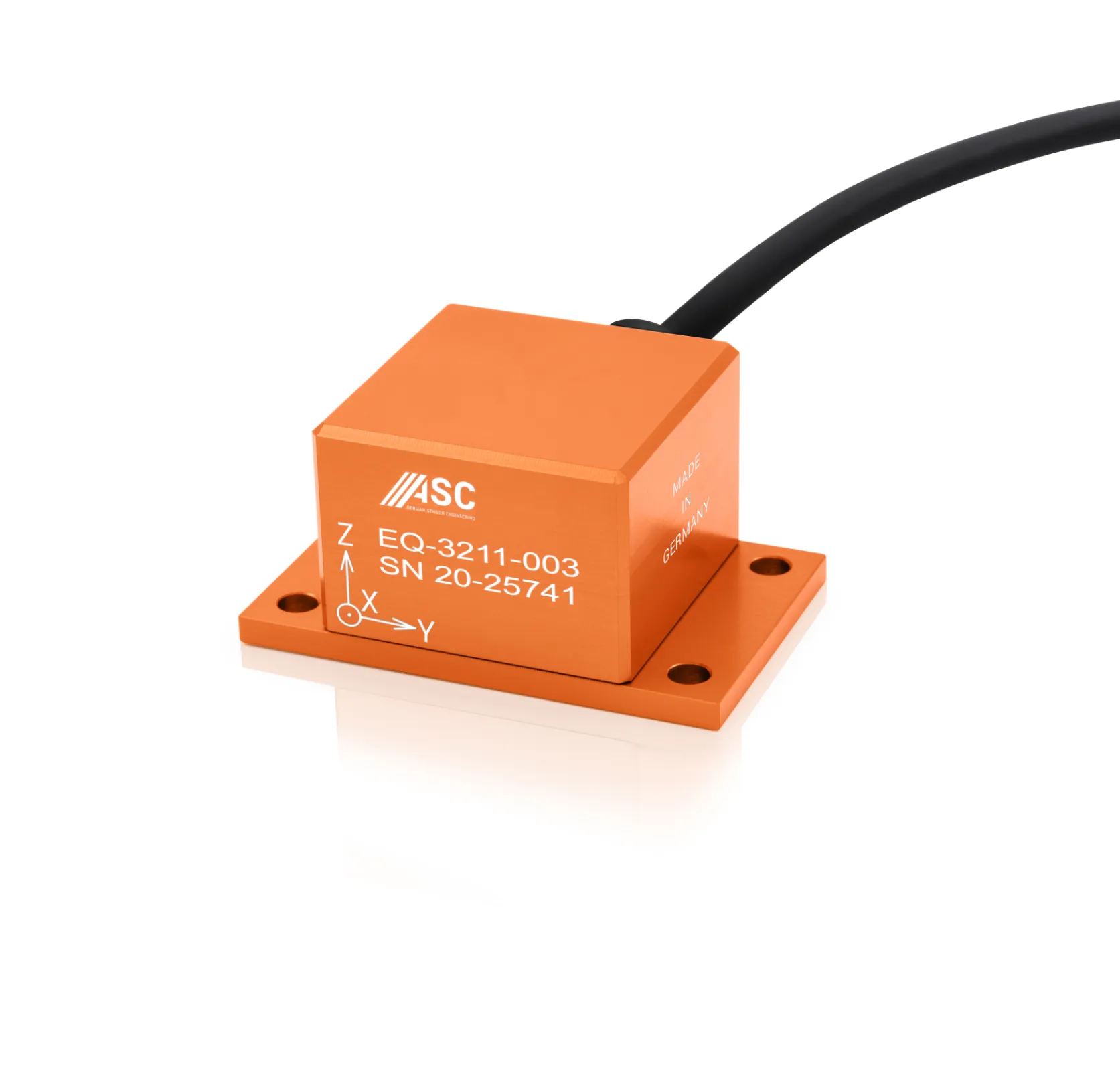 ASC EQ-3211 - seismic accelerometer - aluminum housing