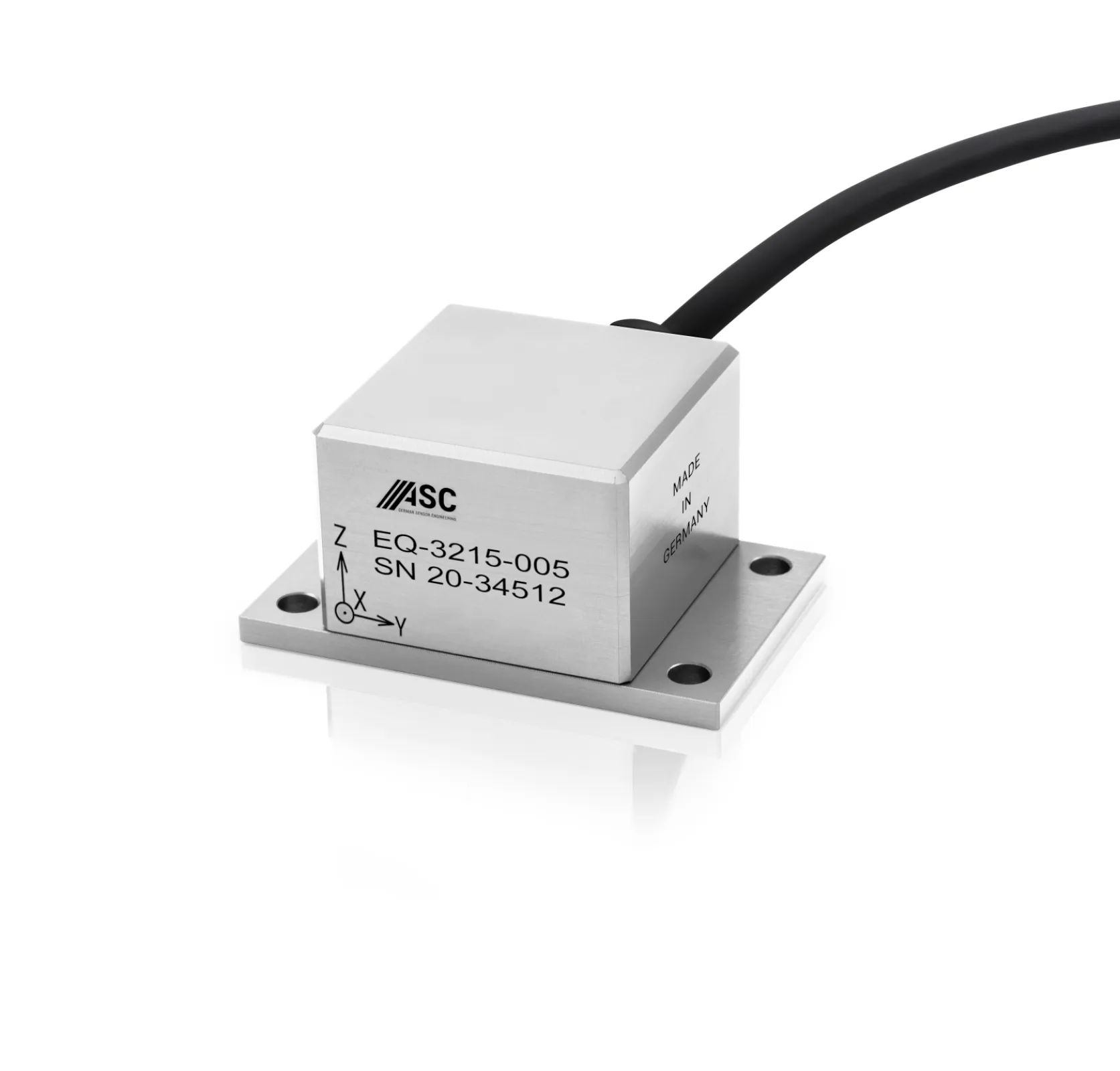 ASC EQ-3211 - seismic accelerometer - stainless steel housing IP68