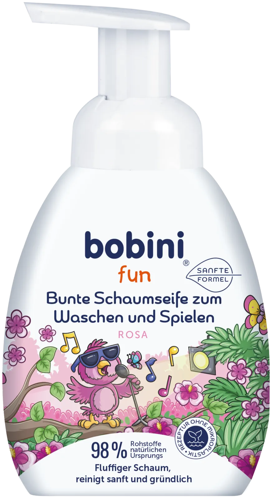 bobini fun - colorfull washing foam (pink)