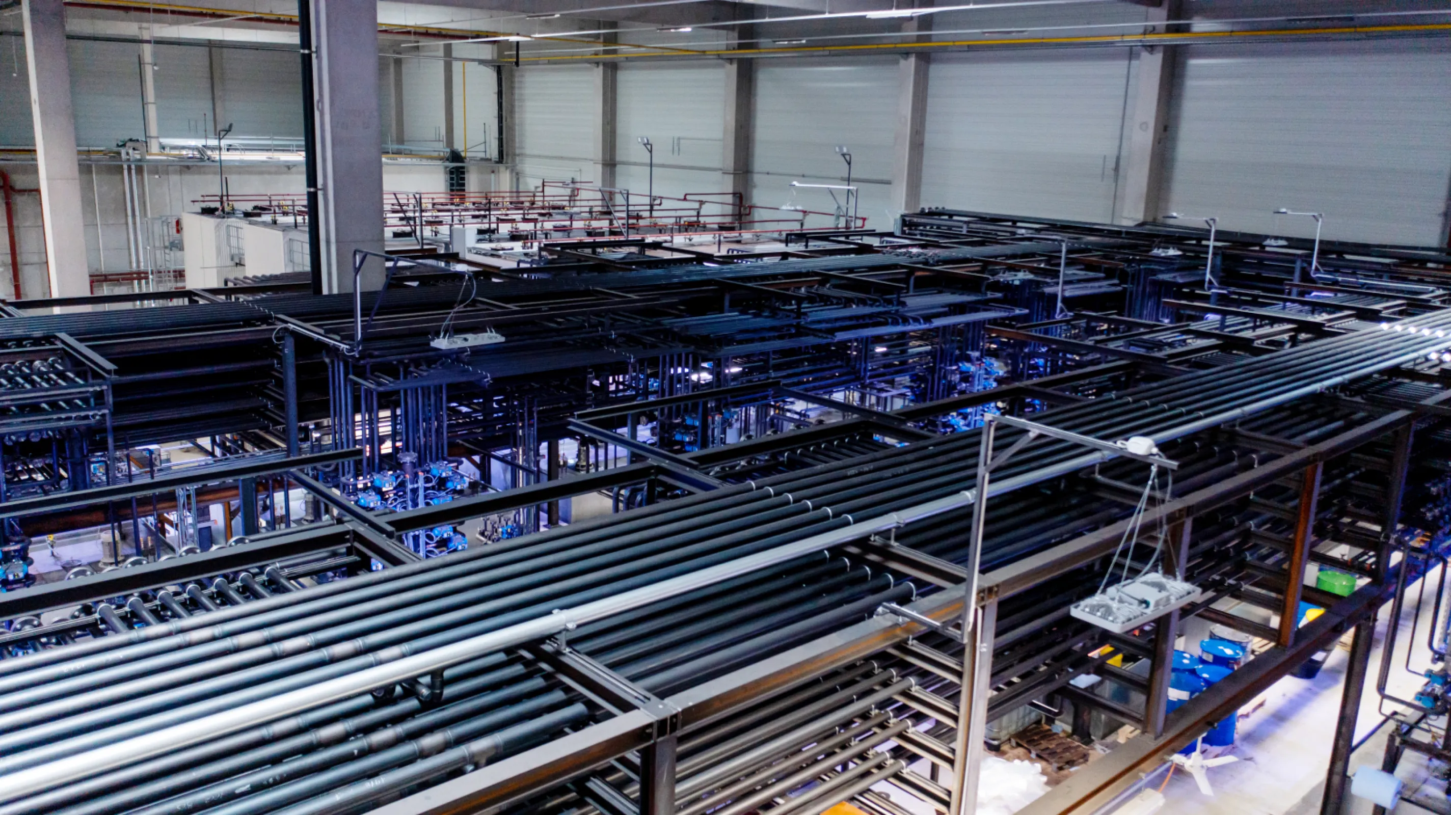 Indoor boilers whose waste heat is utilised for heating and production processes.