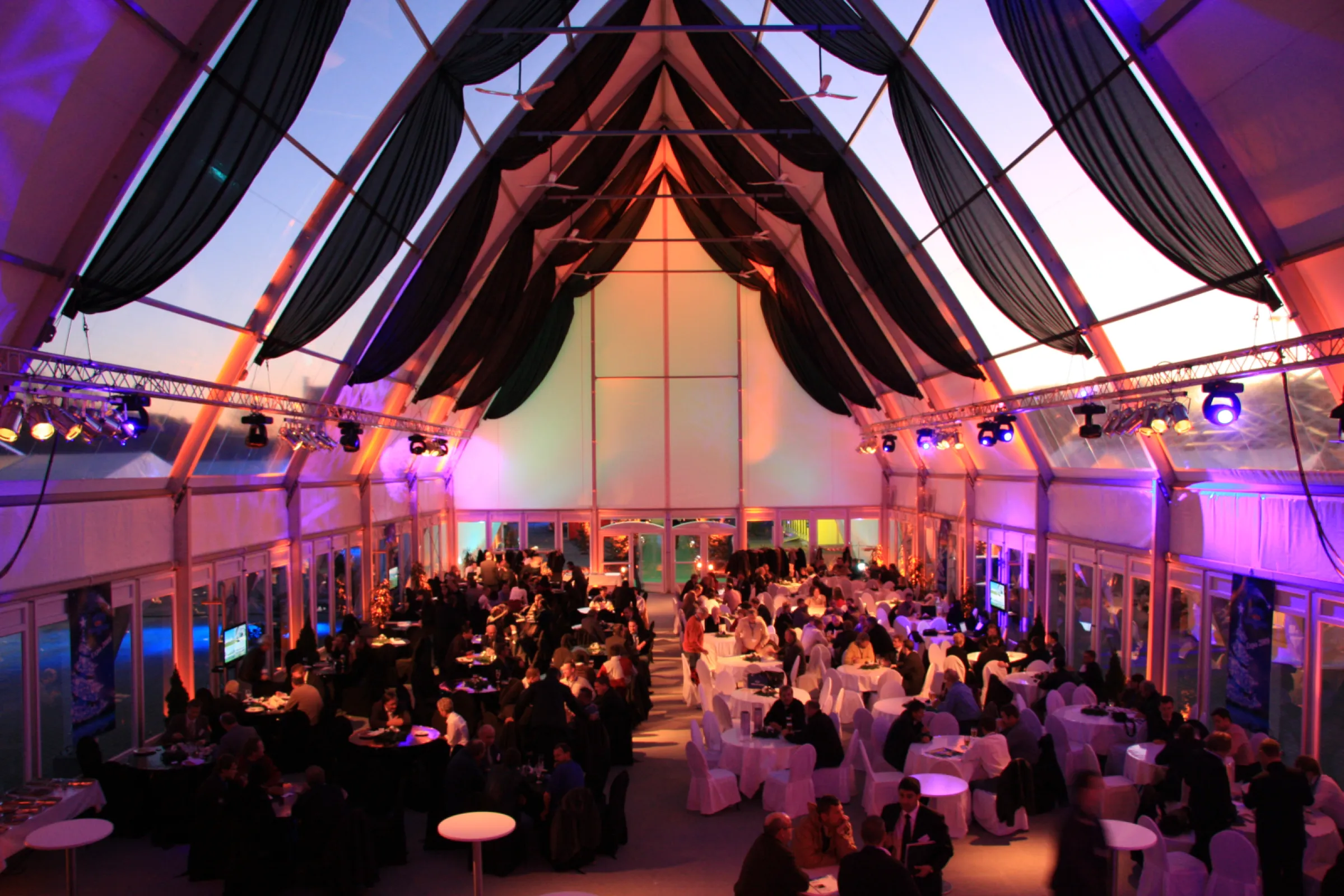 Big tent — interior view