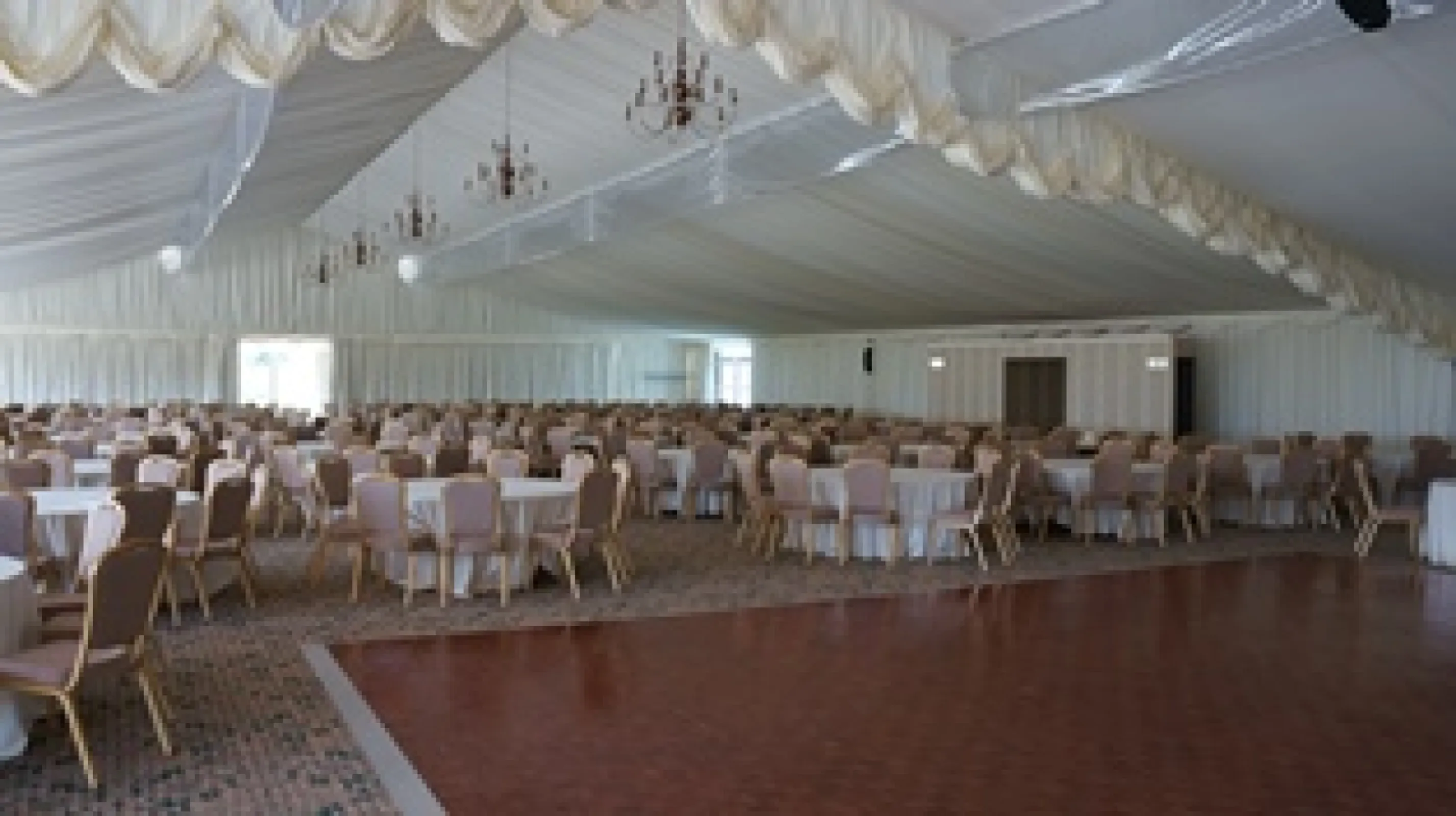 Big tent — interior view