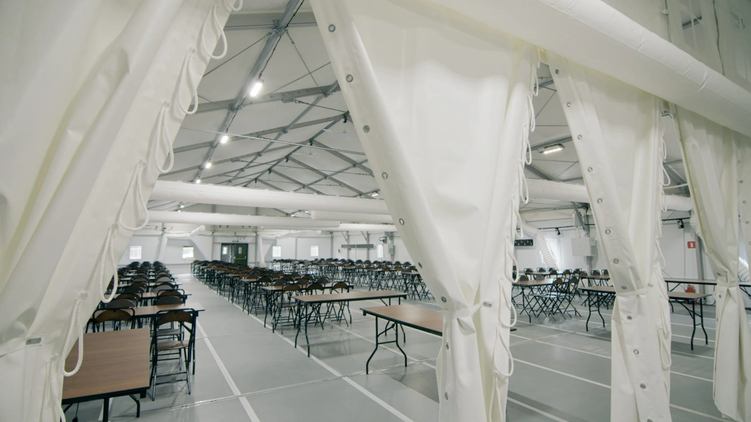 Humanitarian tent — interior view