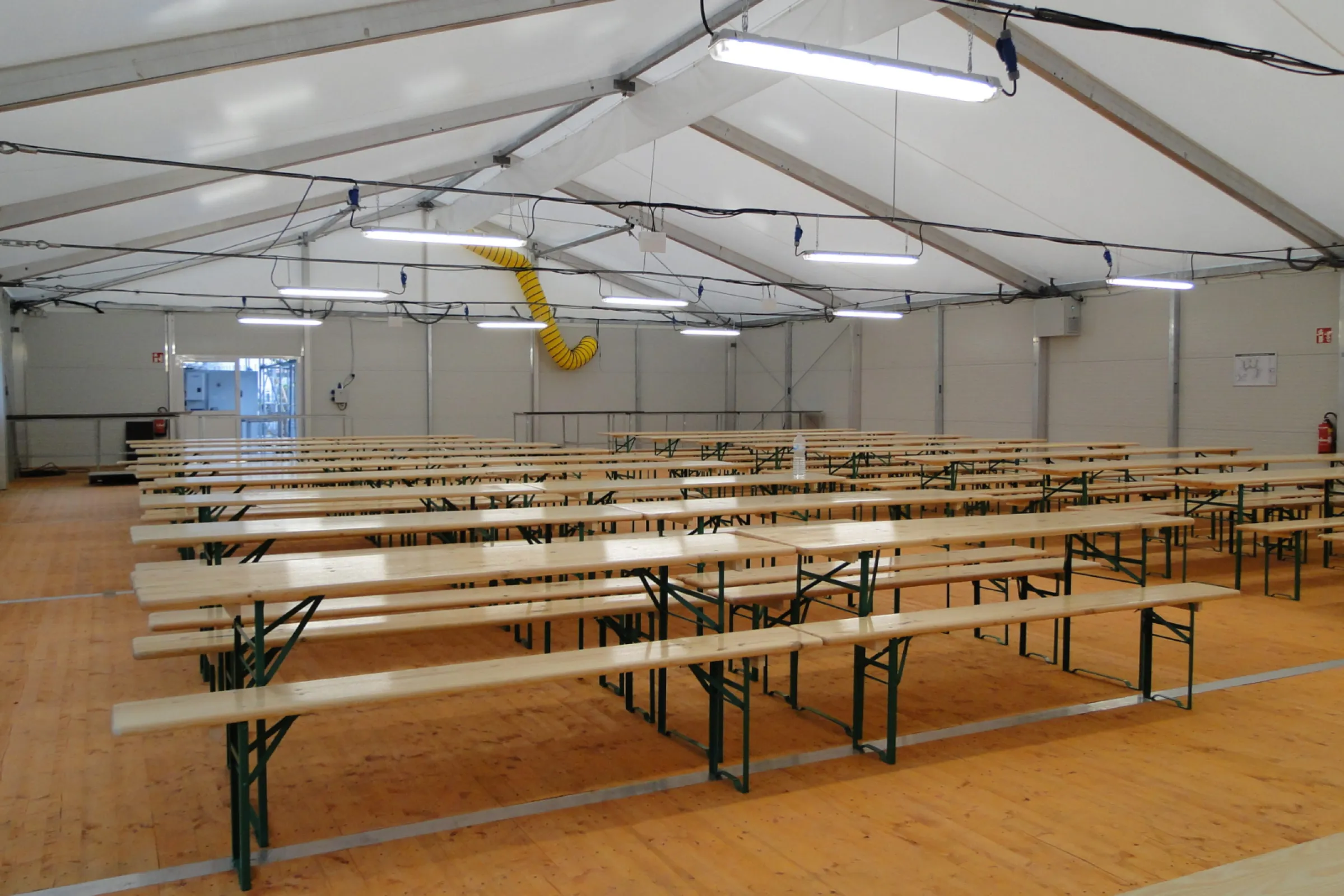 Humanitarian tent — interior view