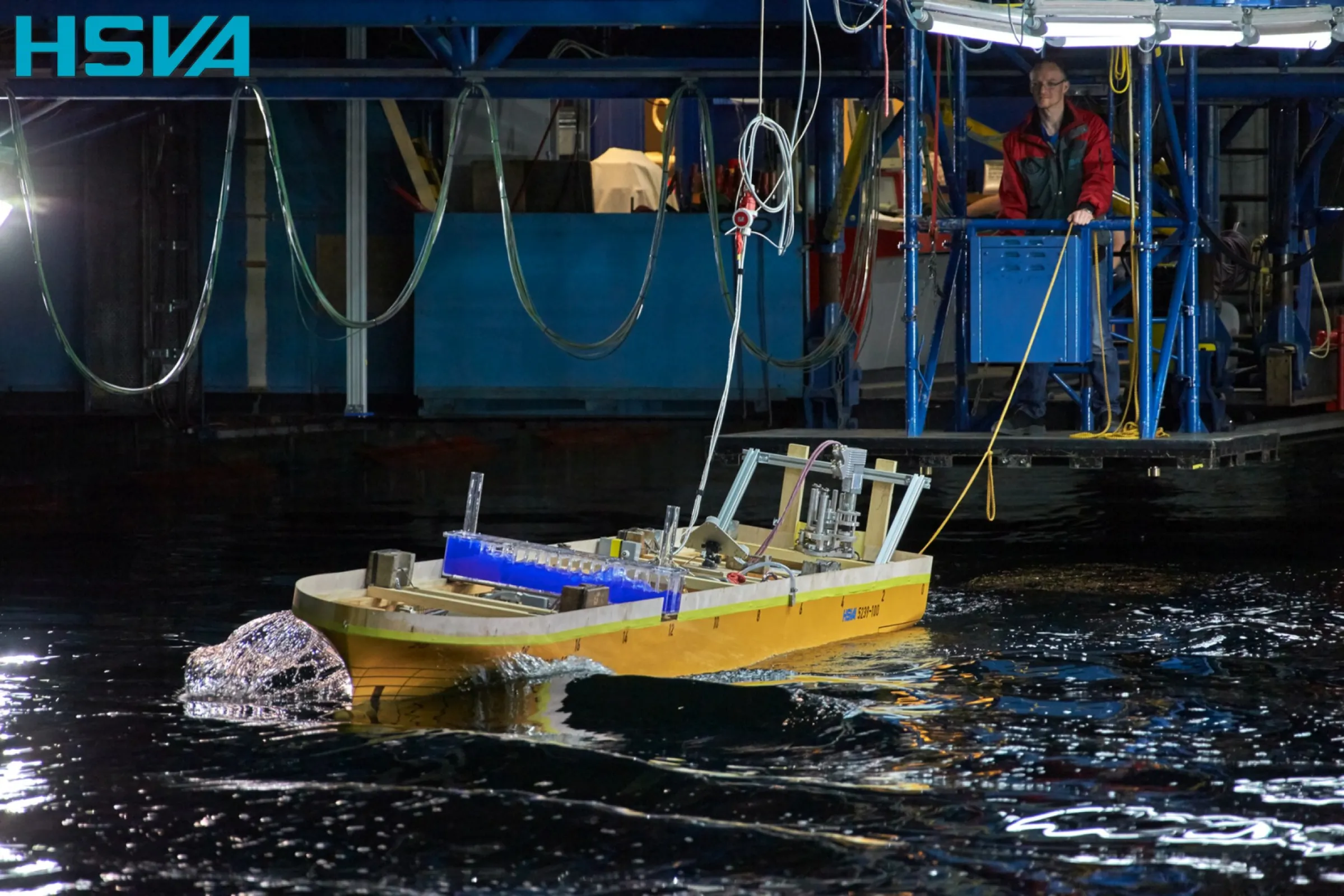 Seakeeping test in the large towing tank