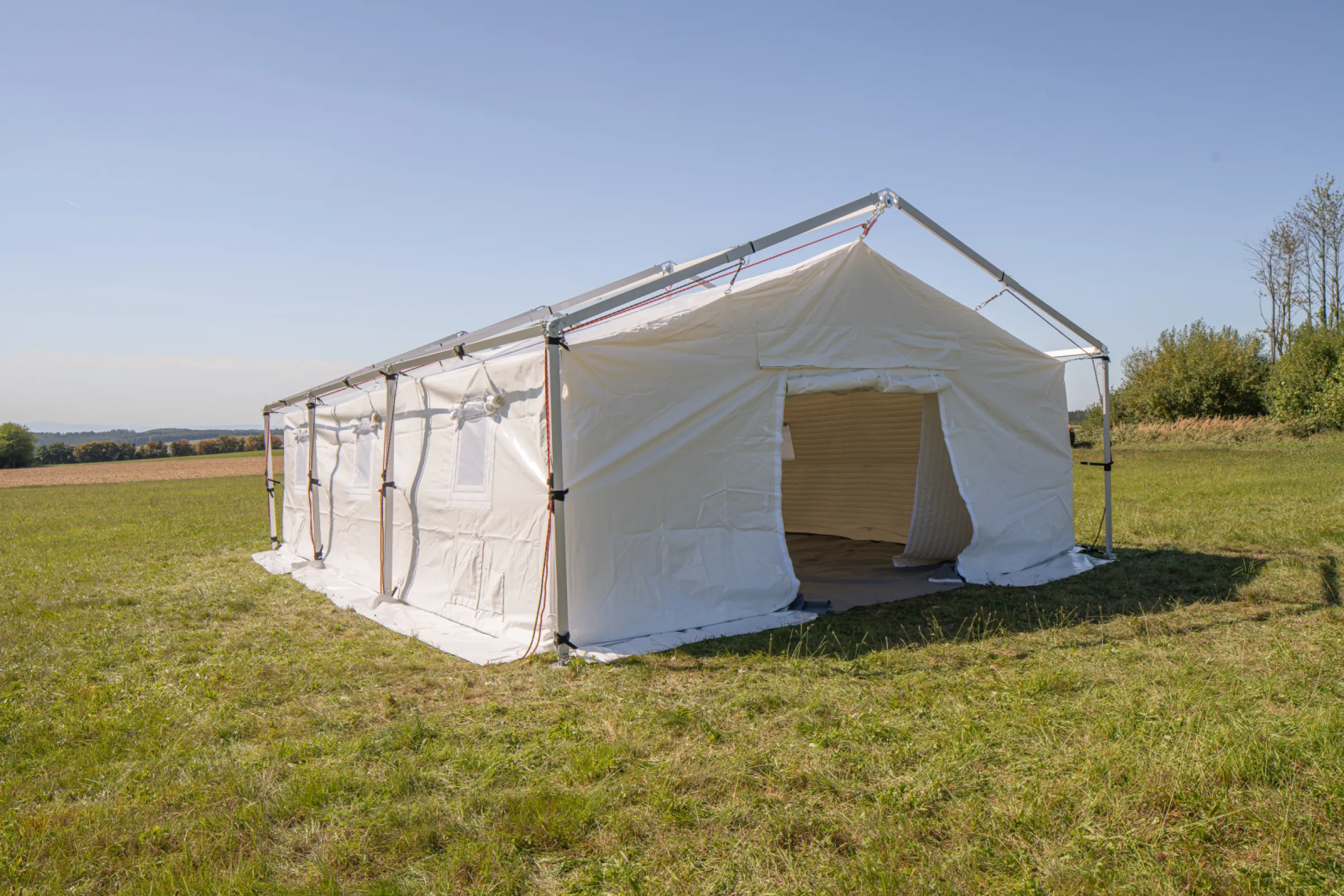 Folding tent — exterior view