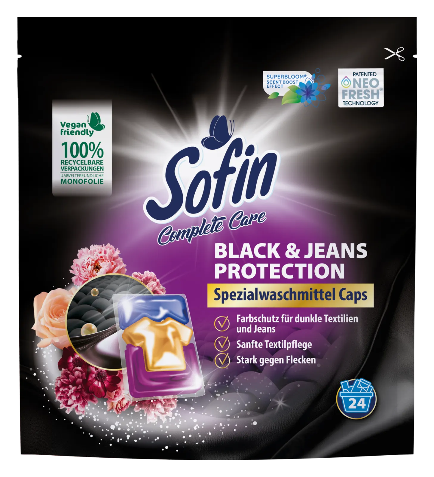 Sofin Washing Caps for black and dark colors