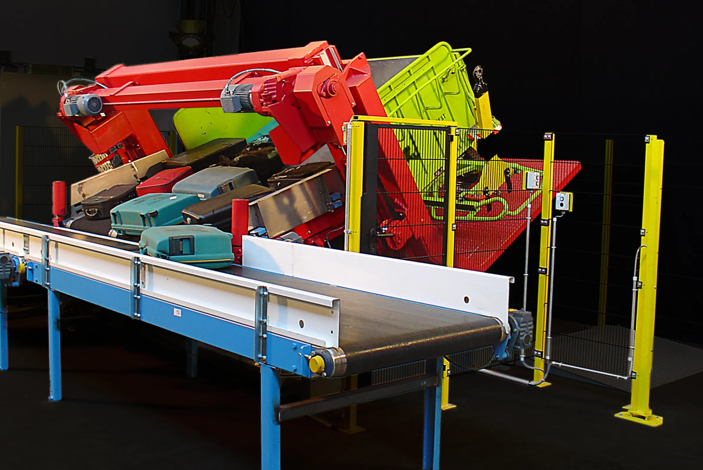 ABULS doesn’t just unload – it separates each bag safely and gently.