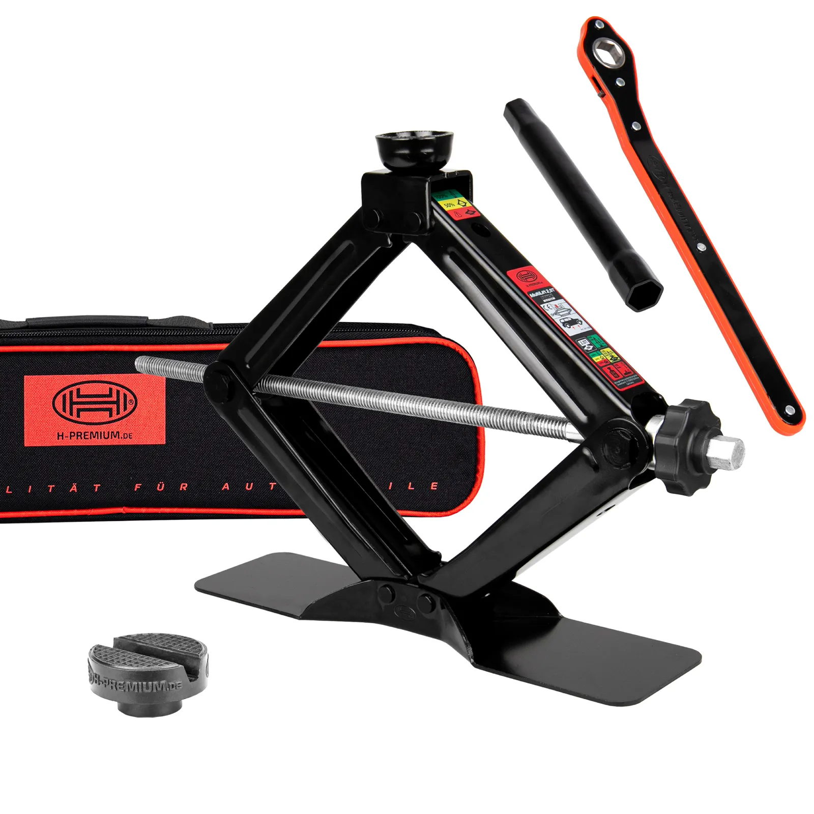 The replaceable, 360° rotatable rubber pad with slot ensures a secure hold and compatibility with additional rubber pads (e.g. for TESLA, Mercedes, Audi, BMW).