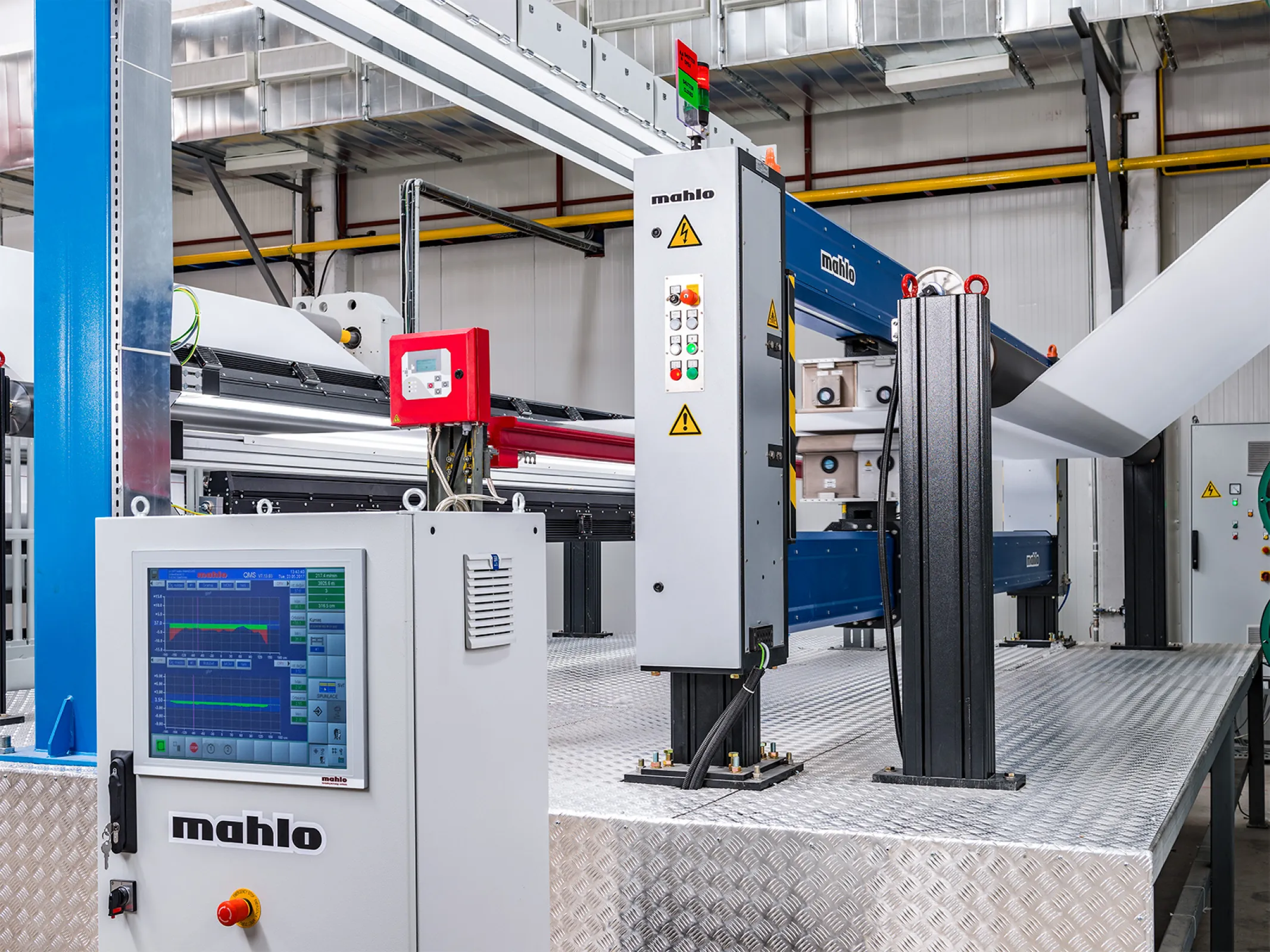 The Qualiscan QMS is displayed and operated via an ergonomic touchscreen. All important information is immediately visible. Operation is simple and intuitive.