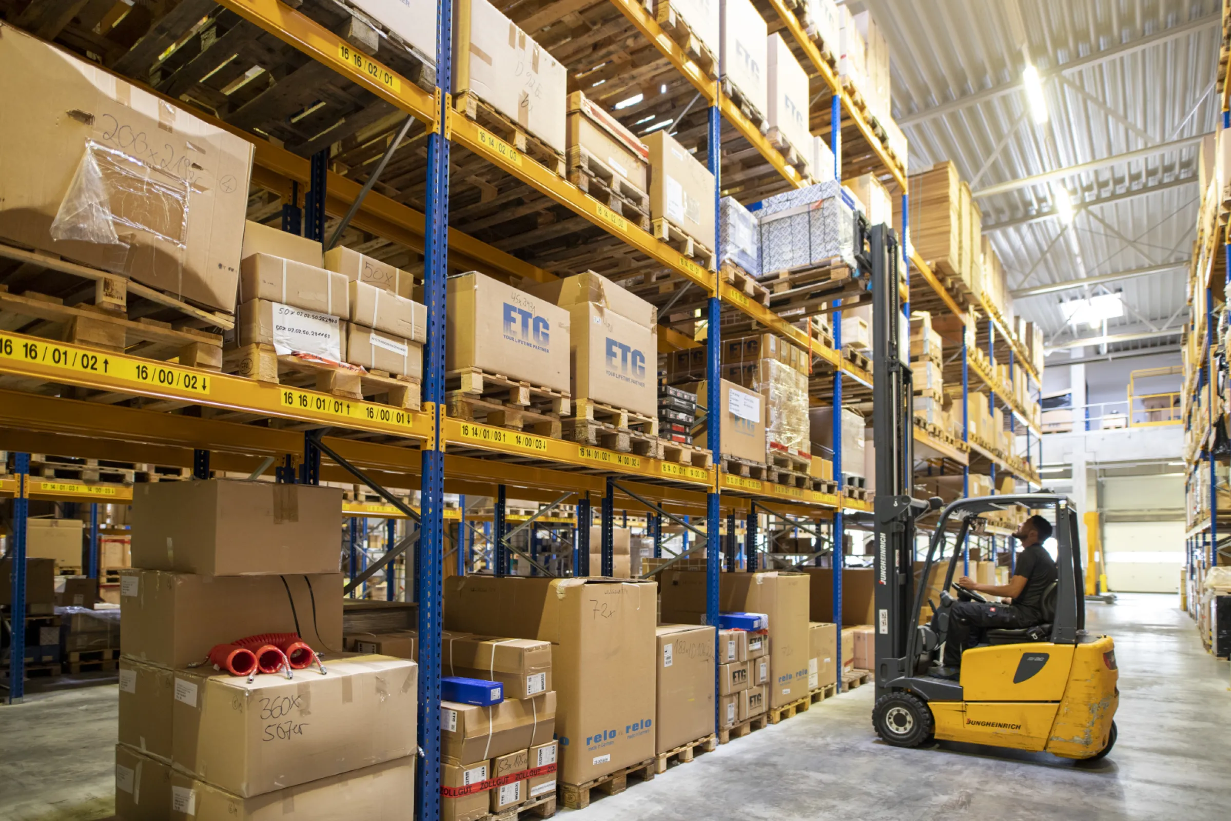 efficient and modern warehouse