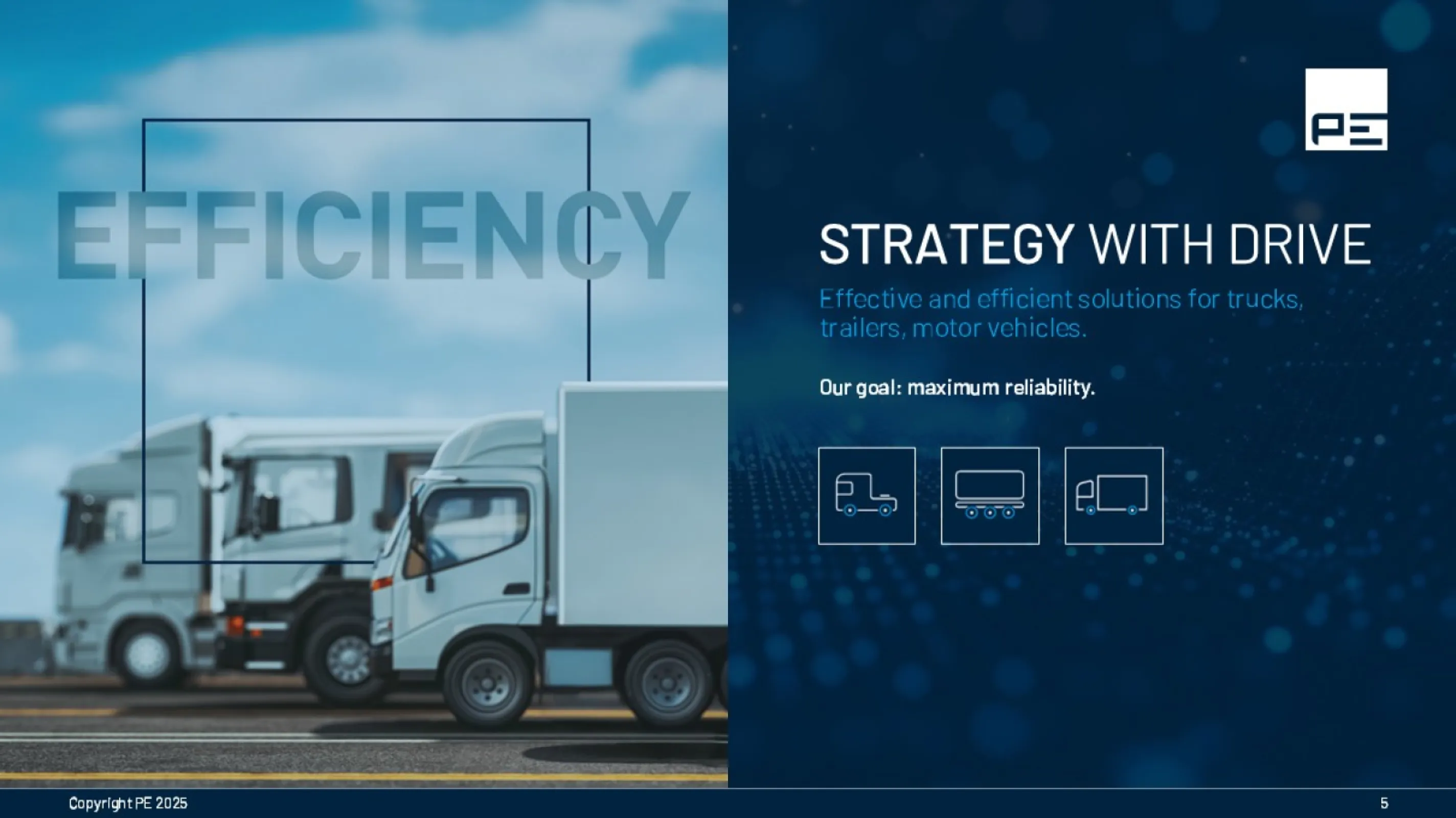 Our solutions to fit for commercial vehicles