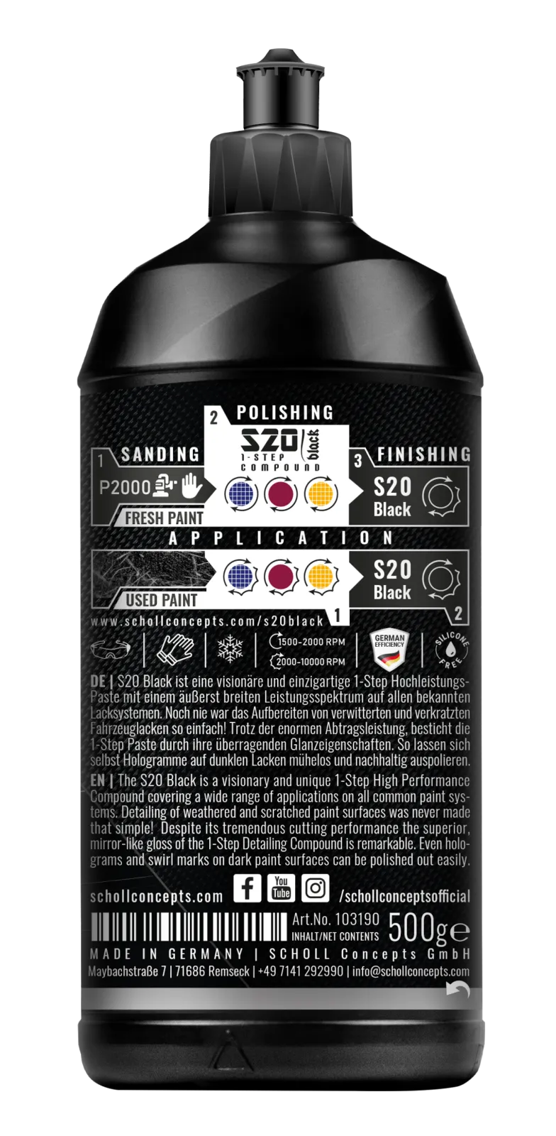 S20 Black 1-Step Polish