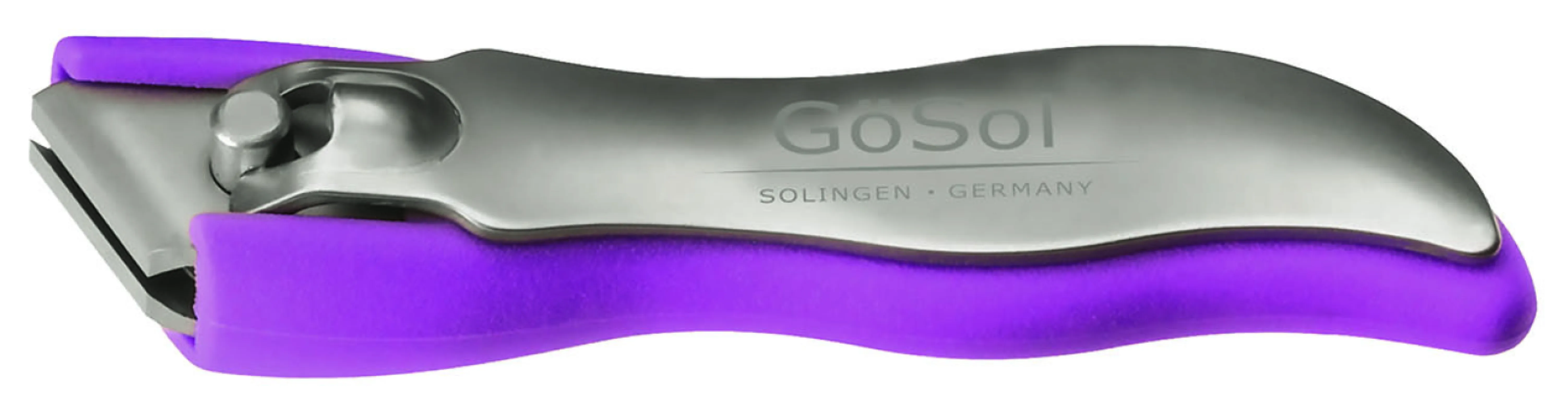 Toenail clipper straight cut, pink (available in six colors)