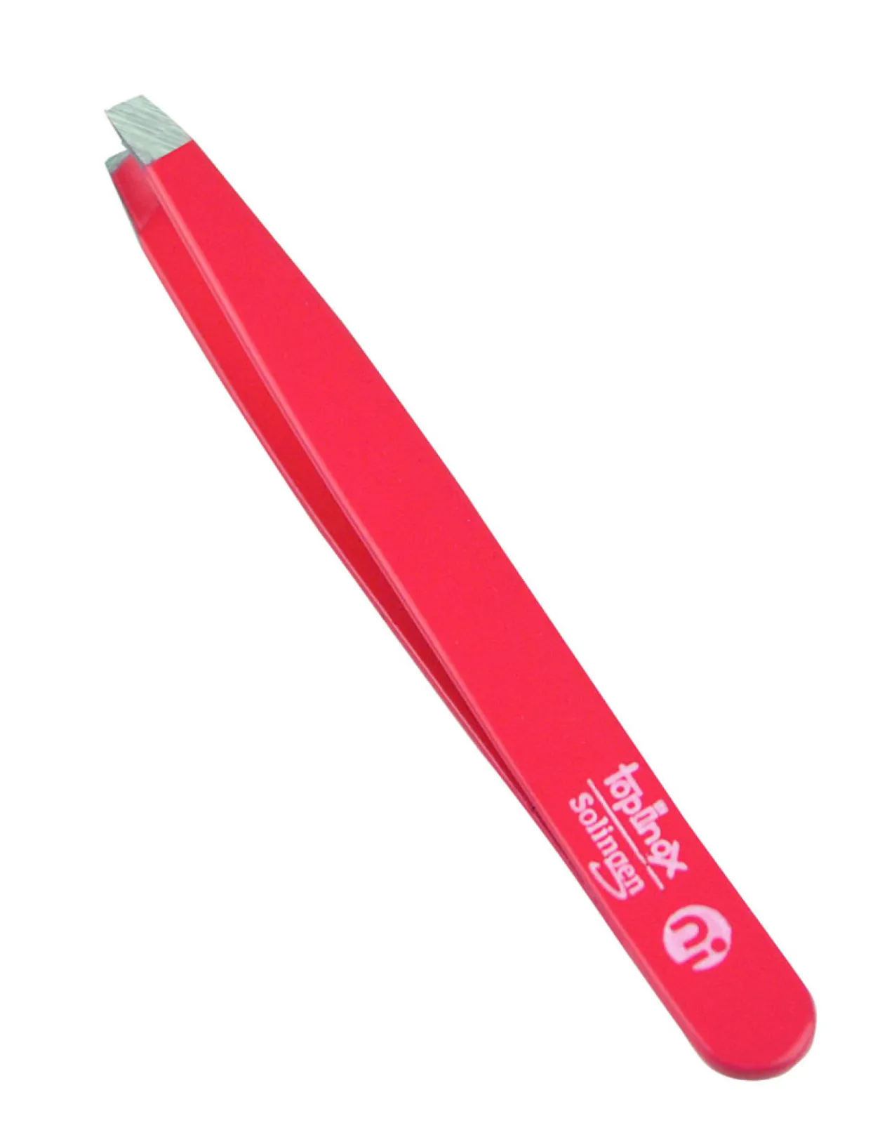Tweezers slanted red Topinox