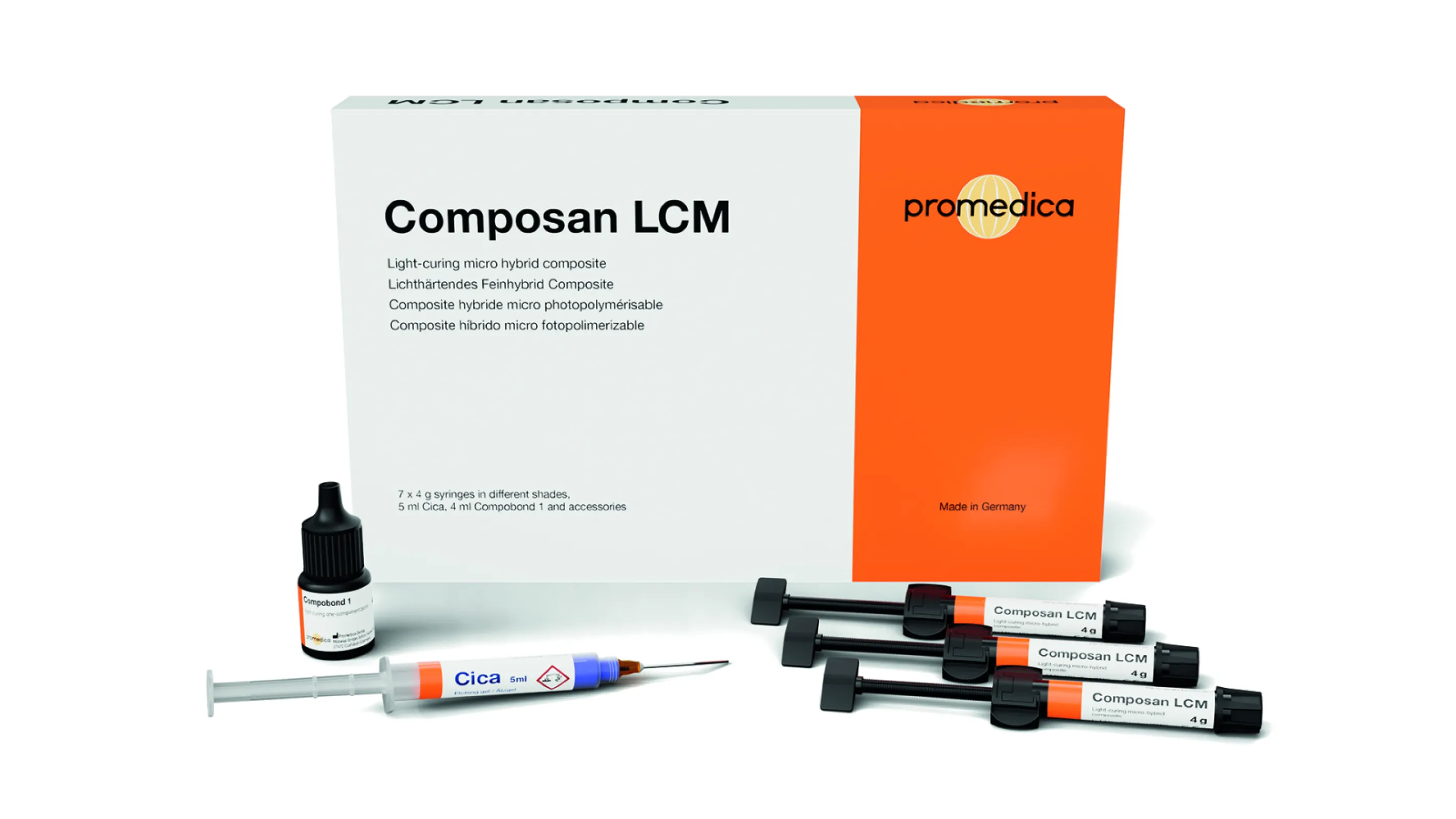 Composan LCM: Light-curing micro-hybrid composite