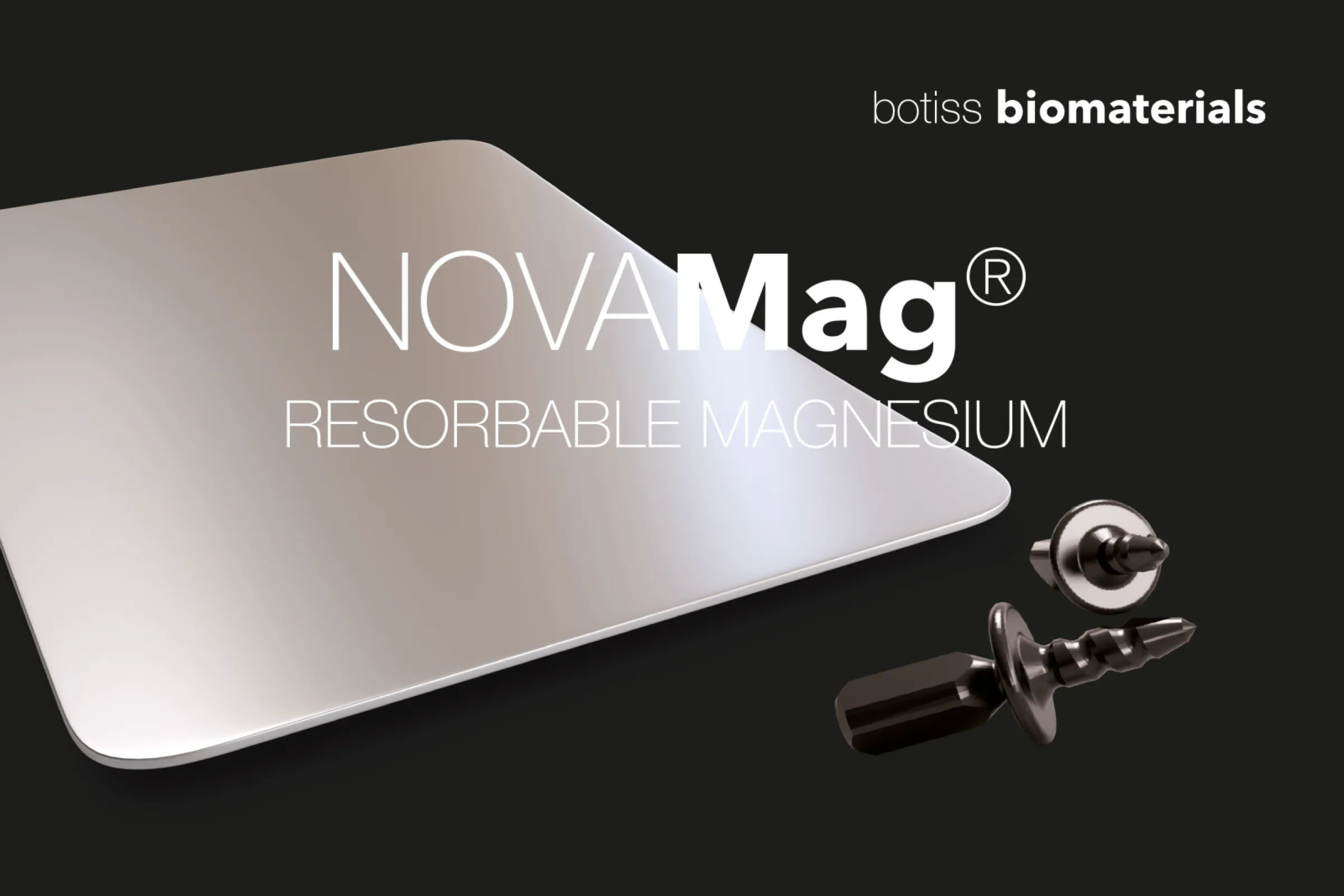 NOVAMag® membranes and screws – MECHANICALLY STRONG AND RESORBABLE. by botiss.