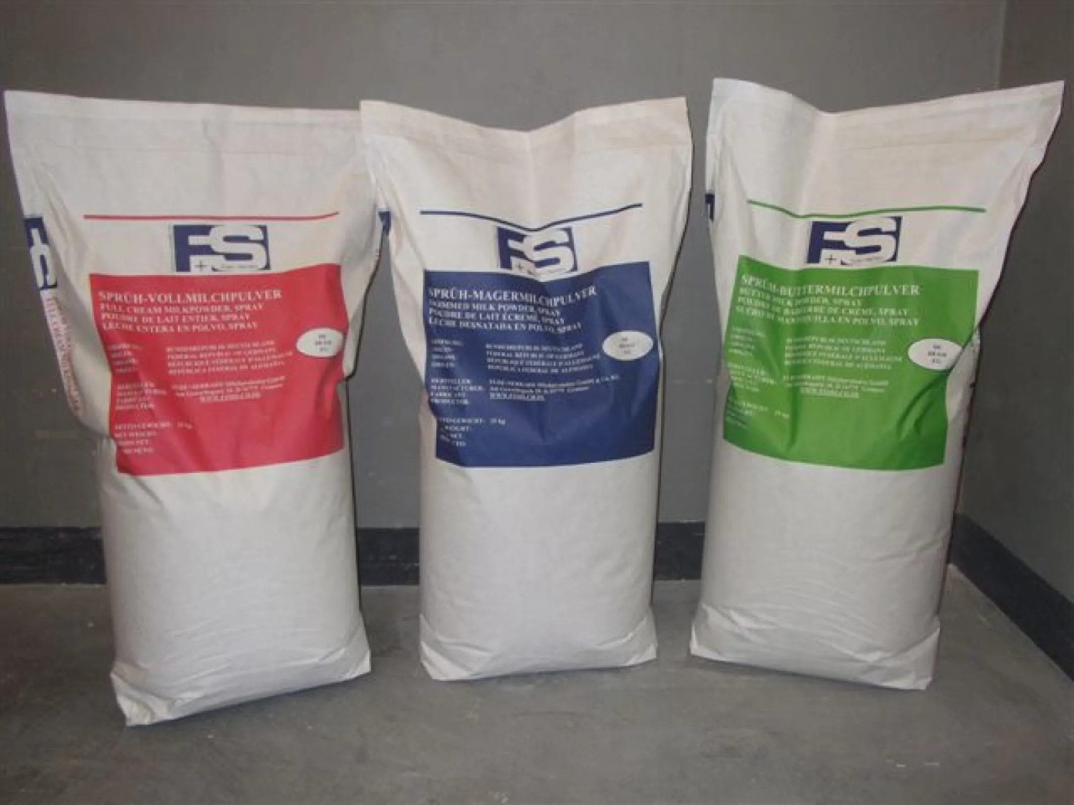 MILKPOWDER, full cream 26%, skimmed-, buttermilk powder