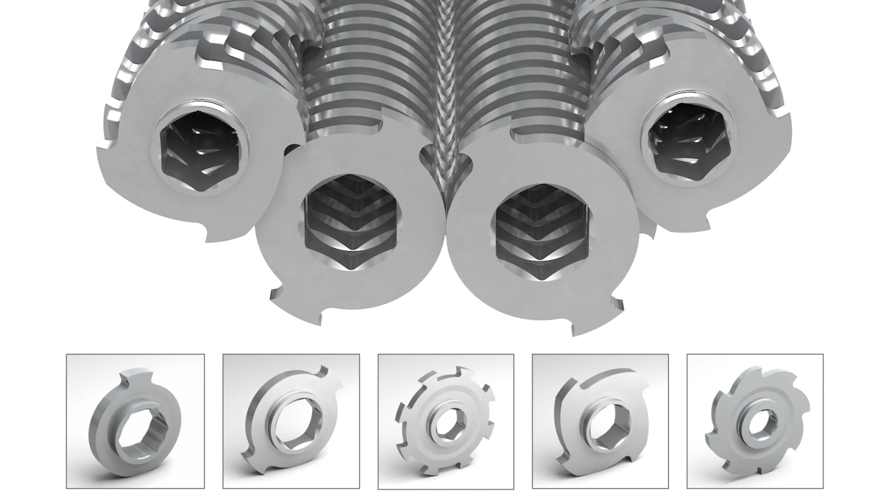 Rotary shear blades / 1 Set
