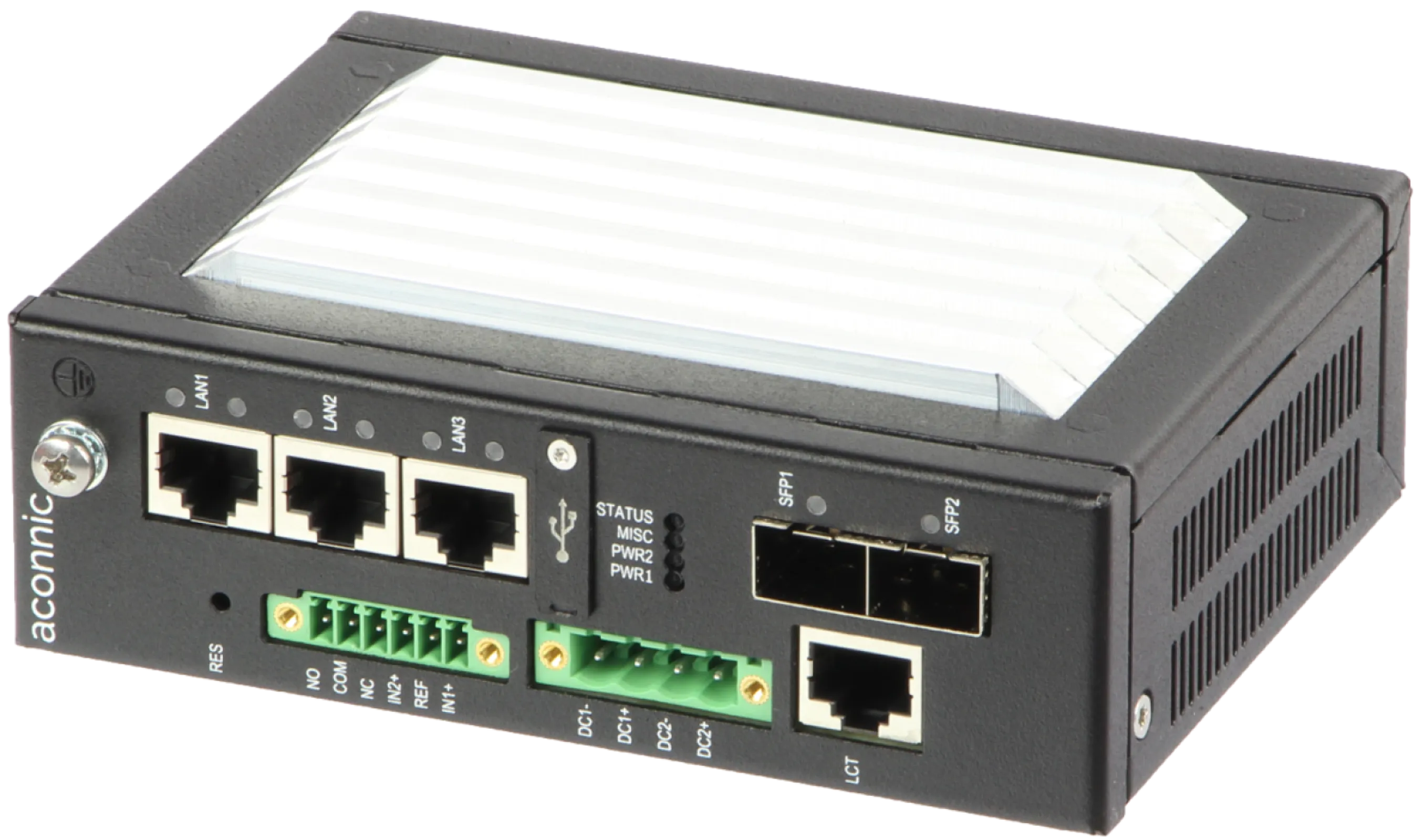iGate: 5 Port IPSec/ VPN 1 Gigabit Fiber Gateway for Secured Industrial Application