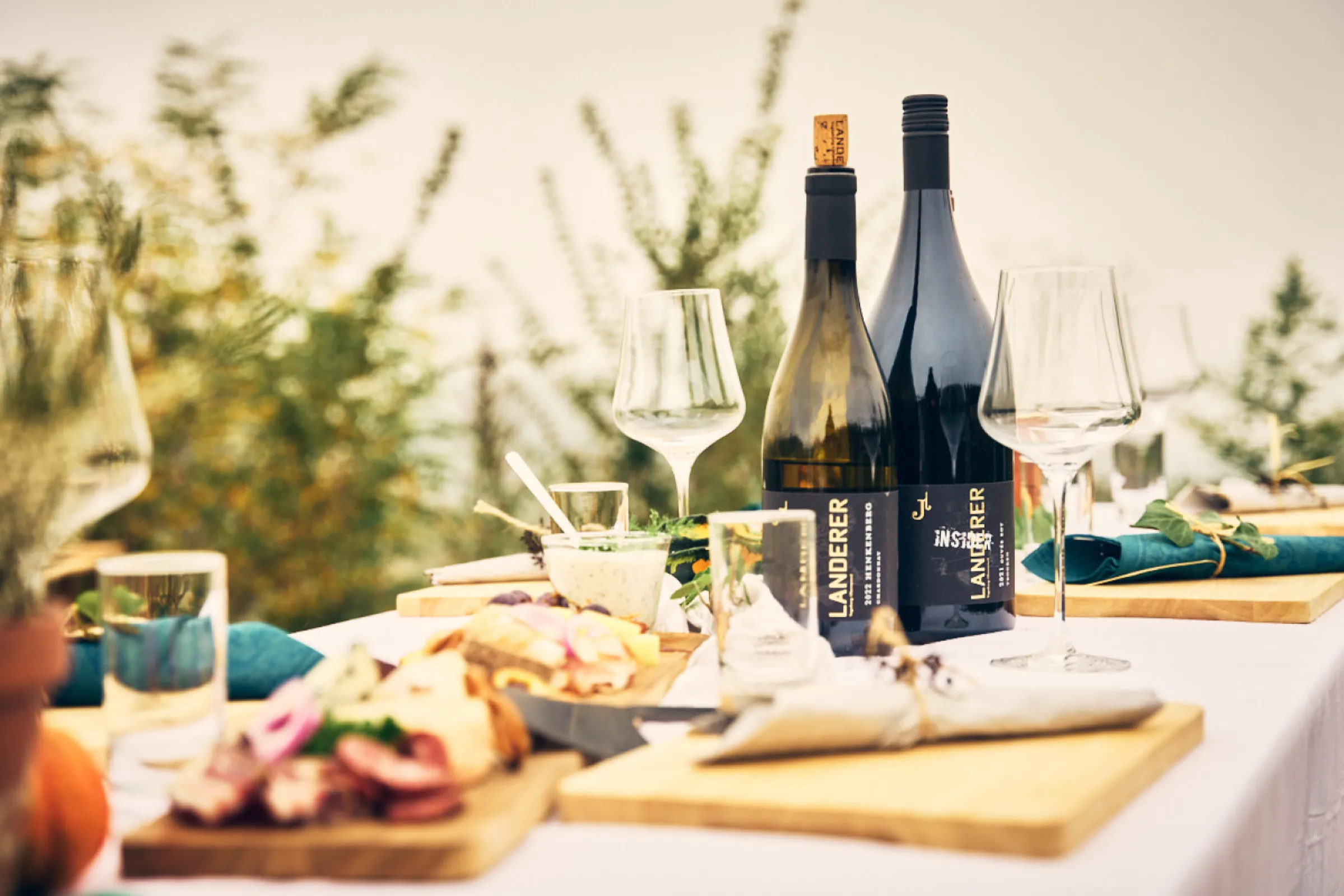 Harvest Dinner at Weingut Landerer - celebrating a successful harvest day with the team