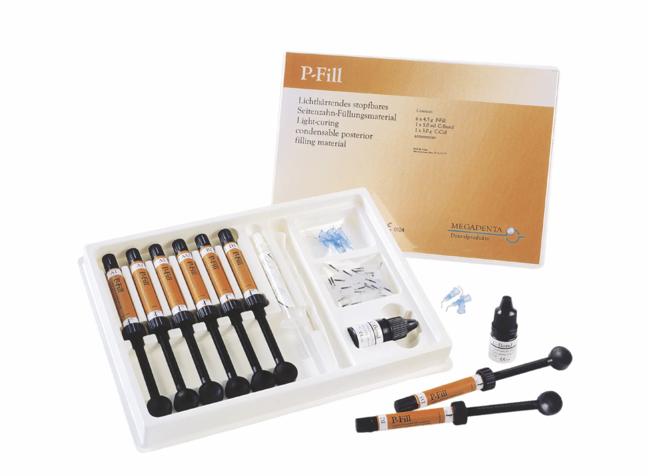 P-Fill  Posterior bulk-composite with cluster shades