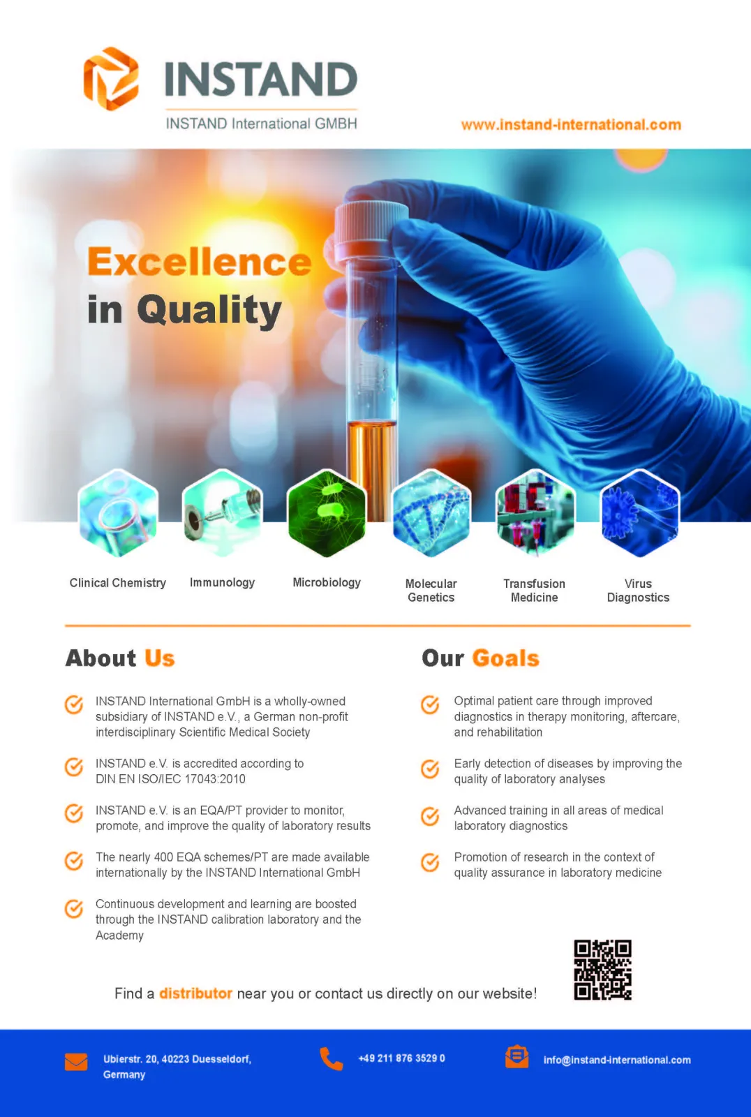 INSTAND Flyer Excellence in Quality