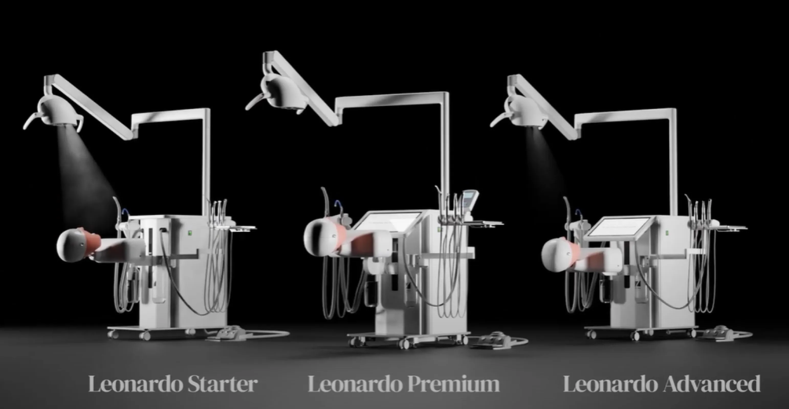 A TOTAL OF 3 DIFFERENT LEONARDO® VARIANTS WITH A WIDE RANGE OF CONFIGURATIONS ARE AVAILABLE TO SUIT THE RESPECTIVE BUDGET AND INDIVIDUAL REQUIREMENTS.