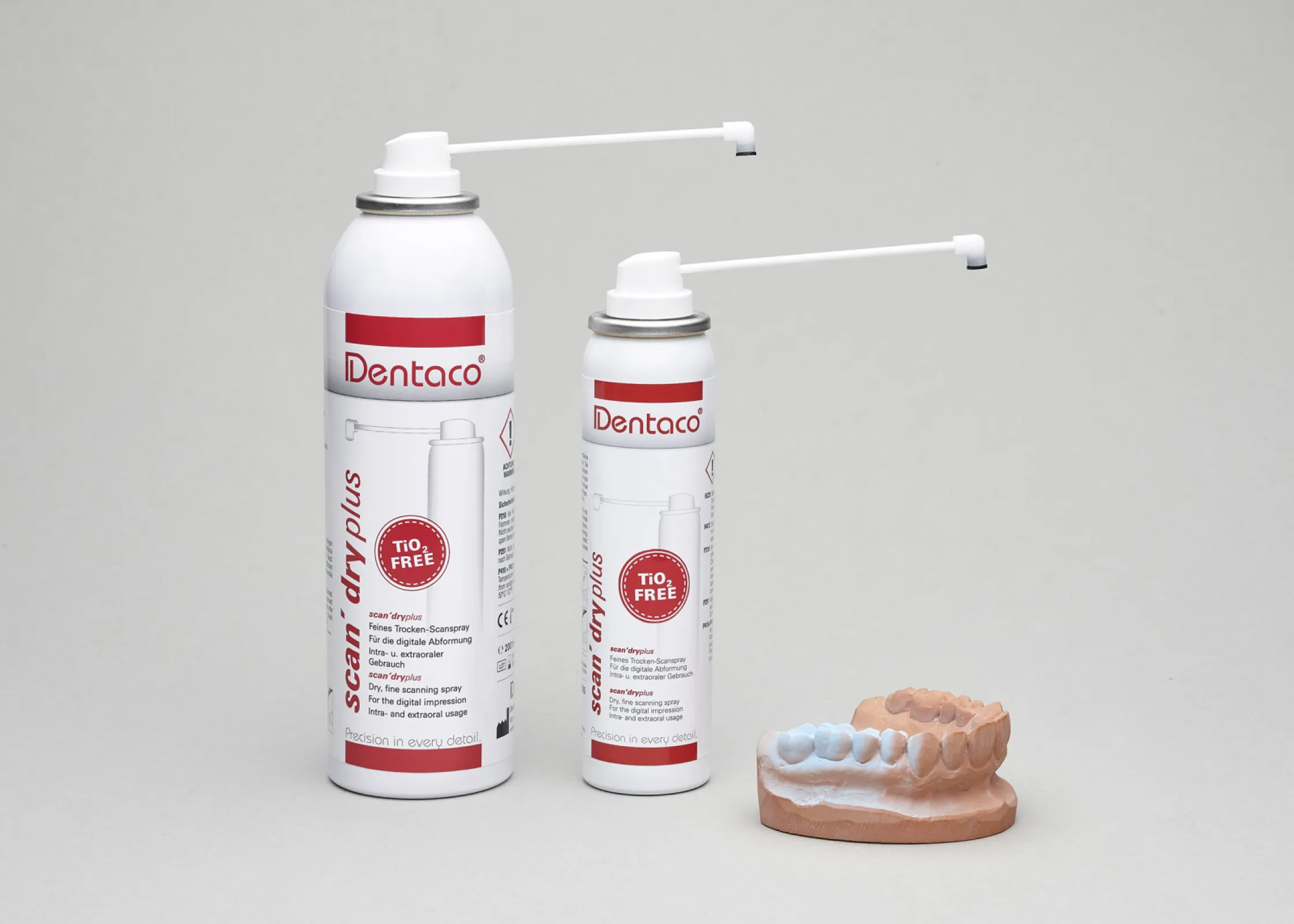 various scan'sprays for the dentist (intraoral use) and for the dental lab