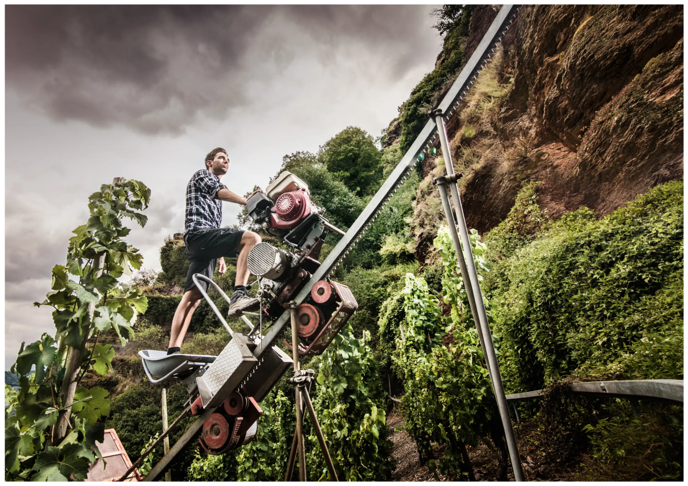 Kilian Schmitges on the monotrail in Erdener Prälat
