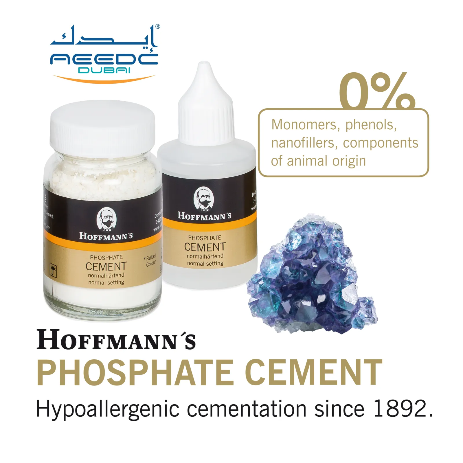 Hoffmann's Zinc Phosphate Cement - THE CLASSIC - Hypoallergenic Cementation since more than a century.