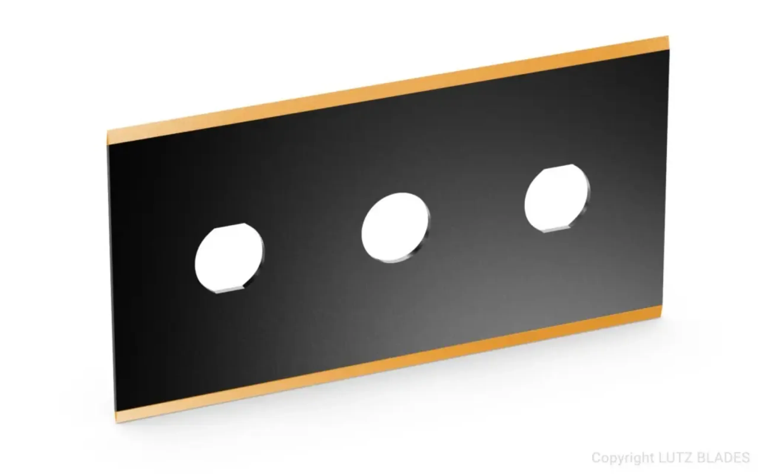 Foil blade black-1533 with TiN 3-hole blades