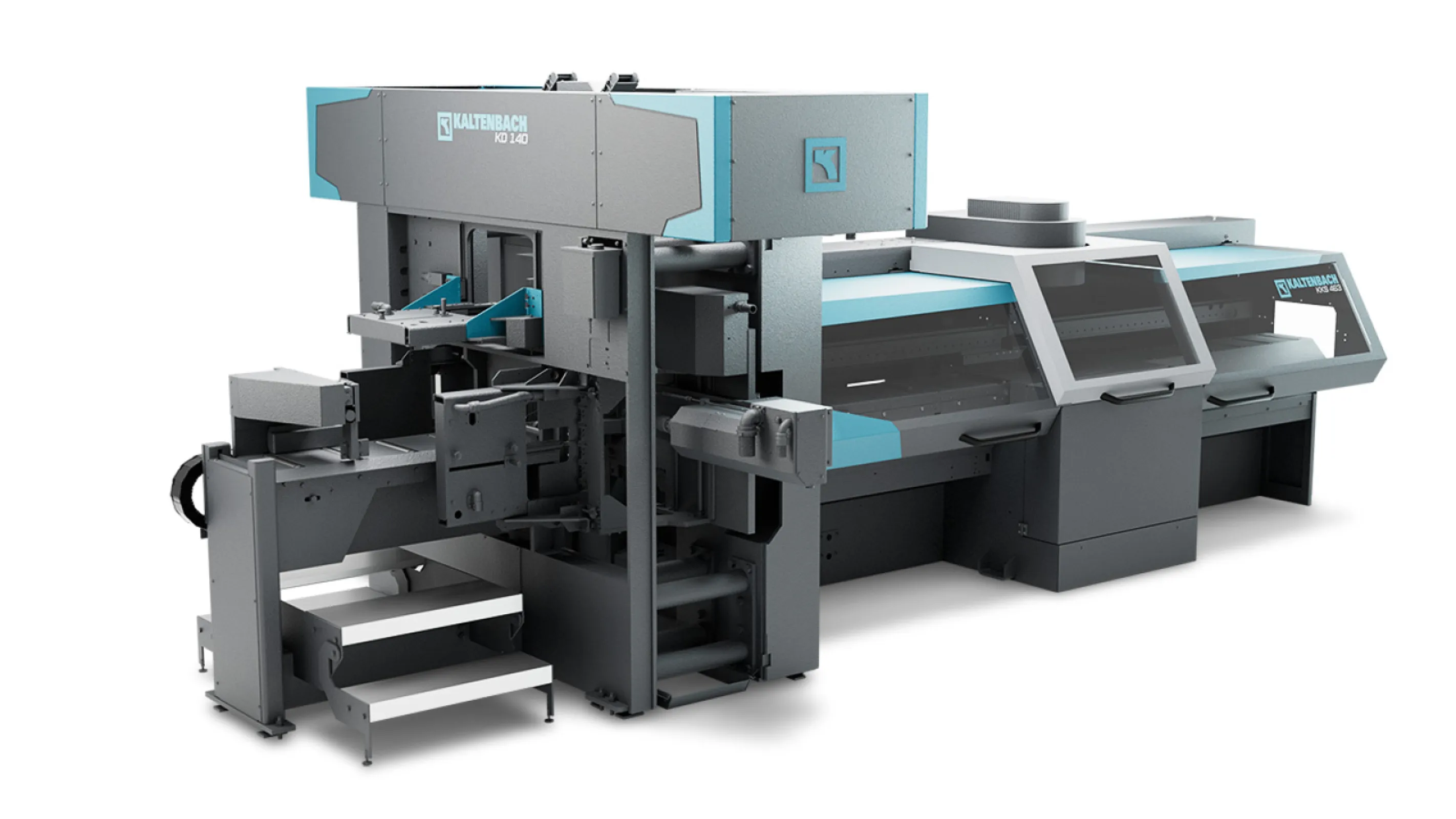 Fully automatic saw-drill system KKS 463 NA | KD 140: Sawing, drilling, milling, thread cutting, and marking of steel profiles, as well as round and square materials