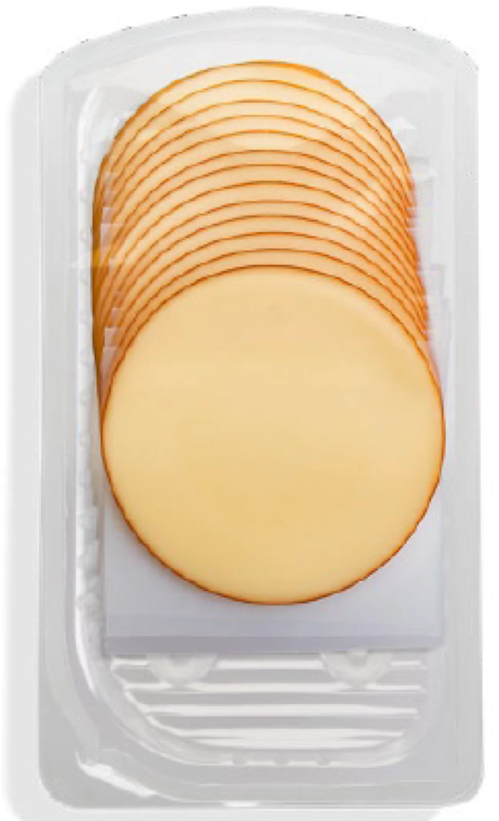 smoked processed cheese slices, plain