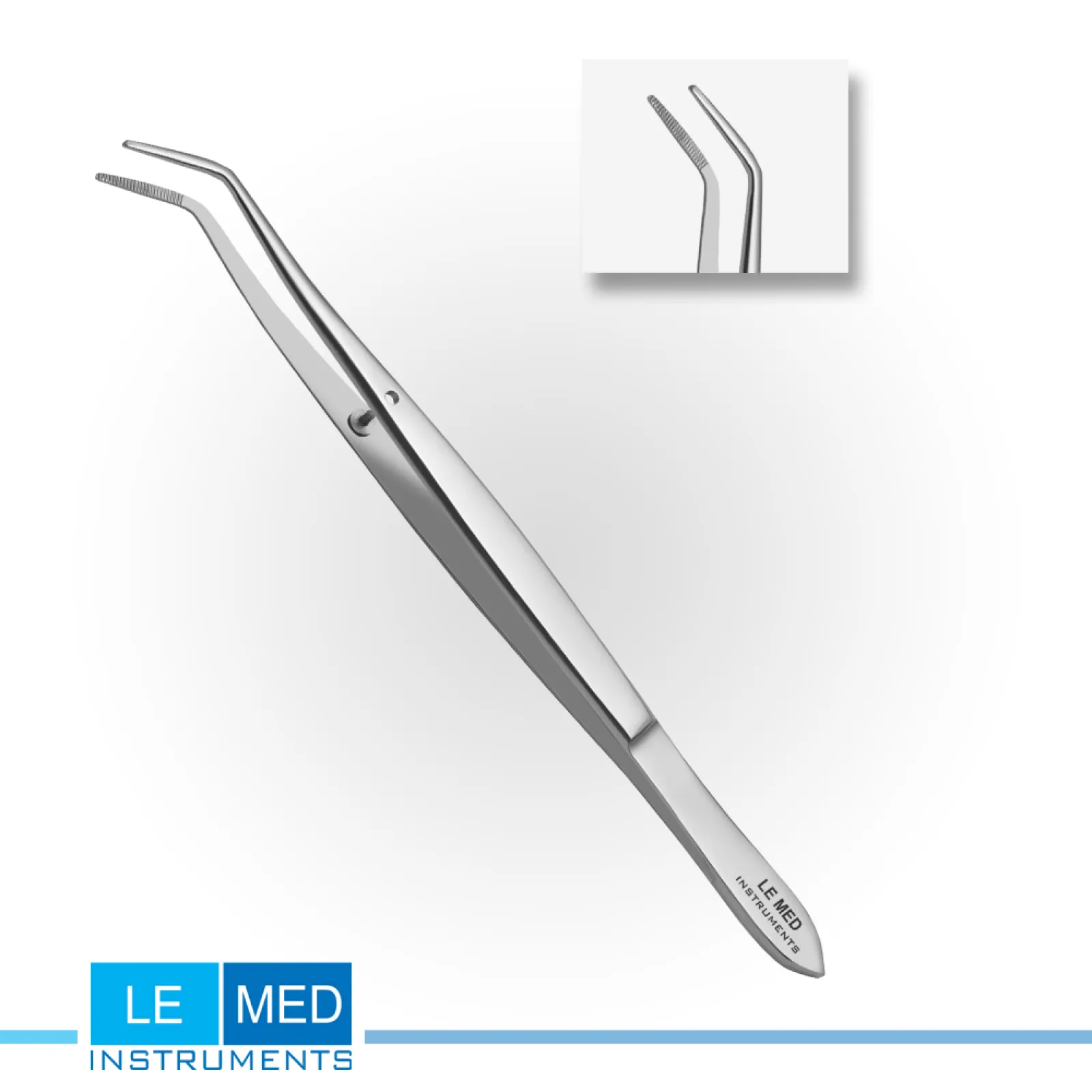 Bracket Tweezer With Thin Serrated Tips