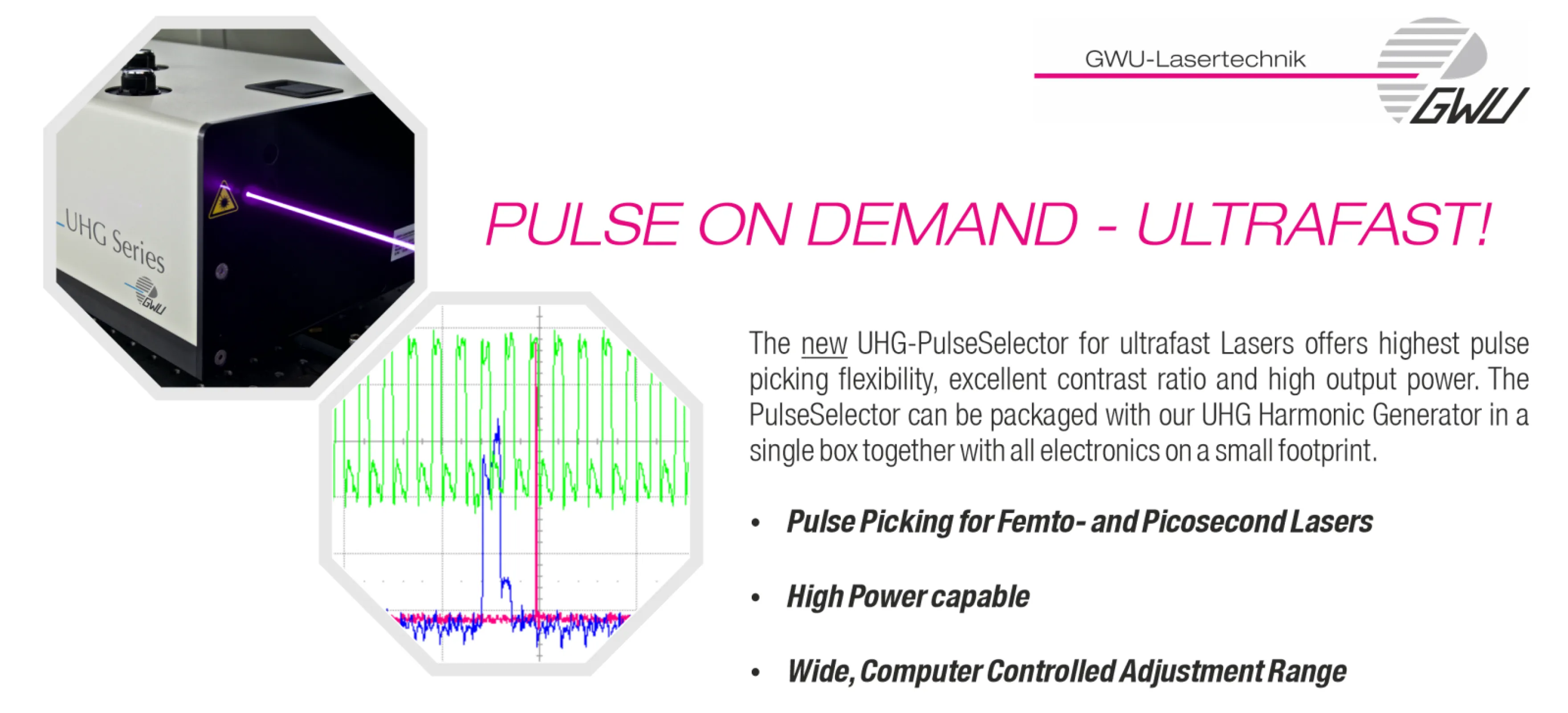 Ultrafast Pulse Picking & Frequency Conversion