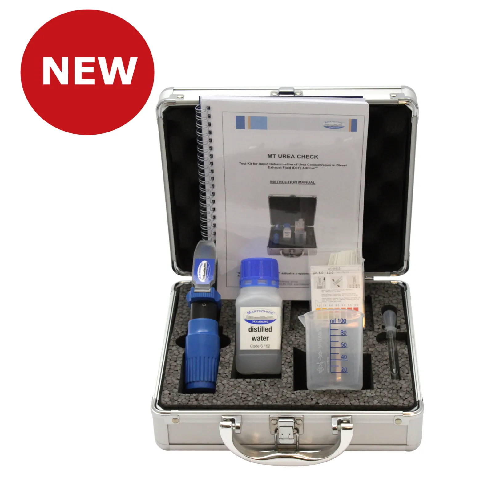 Test Kit MT UREA CHECK for Rapid Determination of Urea Concentration in Marine Diesel Exhaust Fluid (DEF) AUS 40