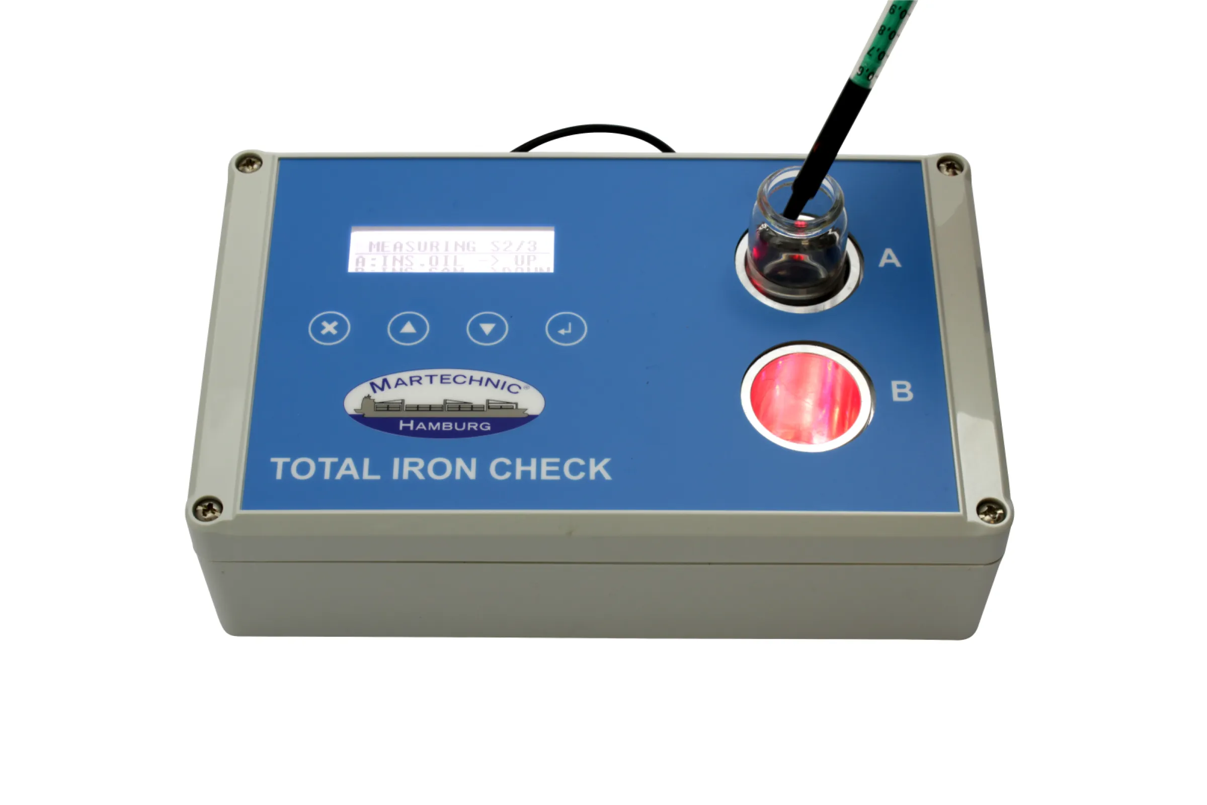 Test Device “TOTAL IRON CHECK” with Two Chambers for Testing Multiple Cylinder Units