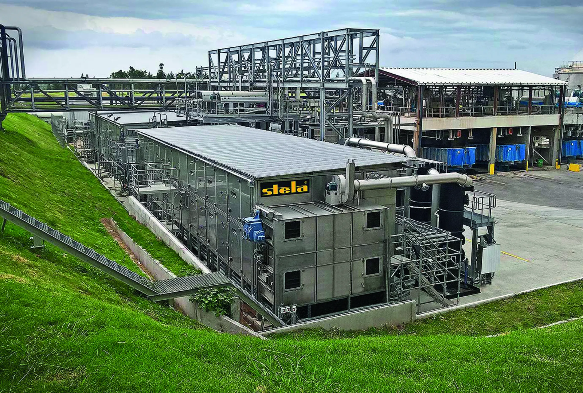 Plate conveyor dryer type PBT for bio solids and phosphor-sludge in Uruguay