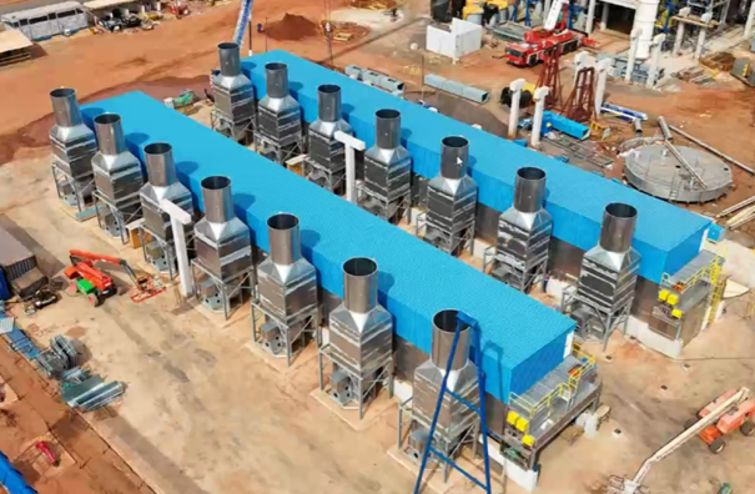 2x low temperature belt dryer type BT for drying eucalyptus bark in Brazil